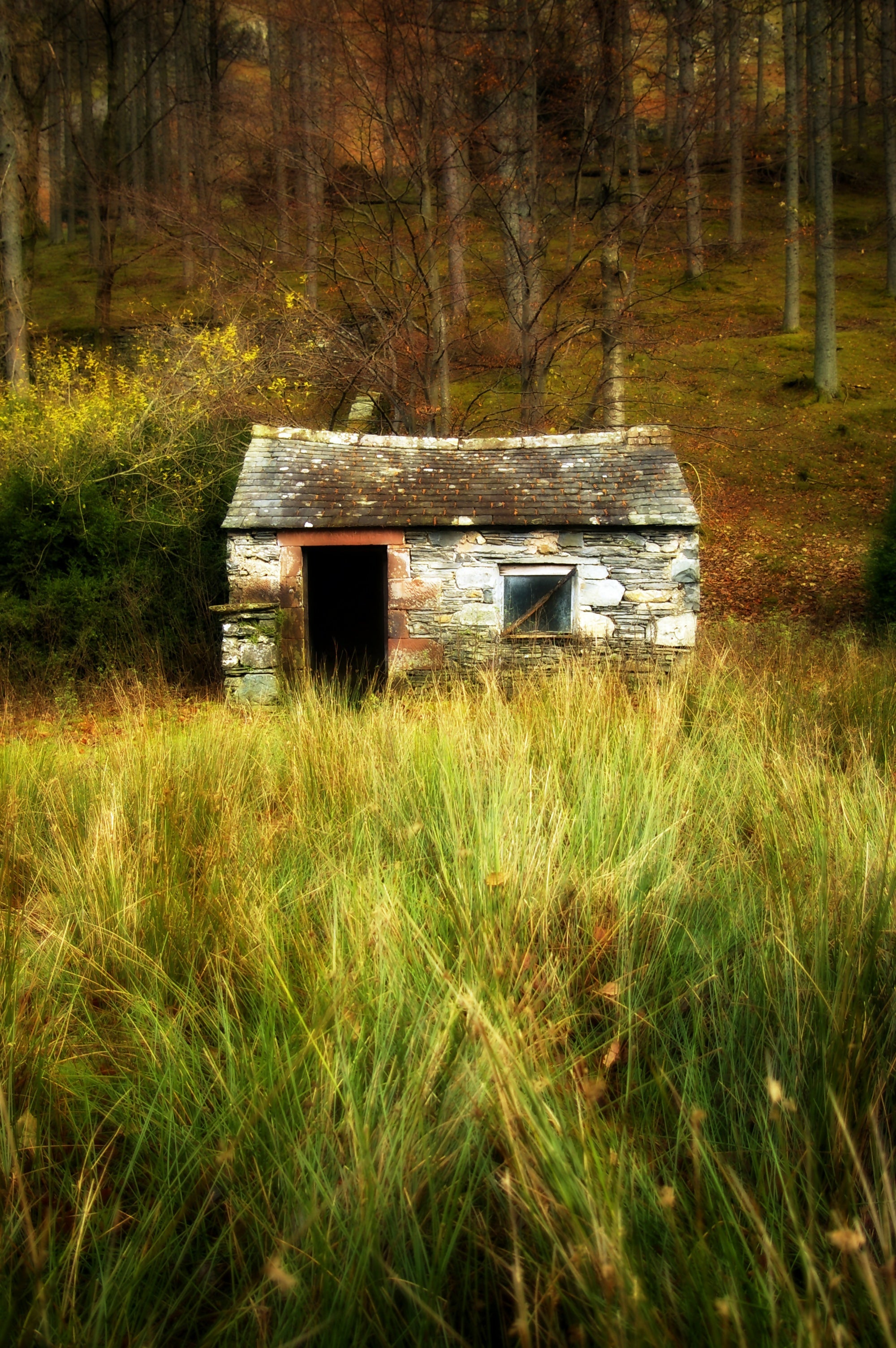 Buttermere Hut (40cm x 50cm Frame)