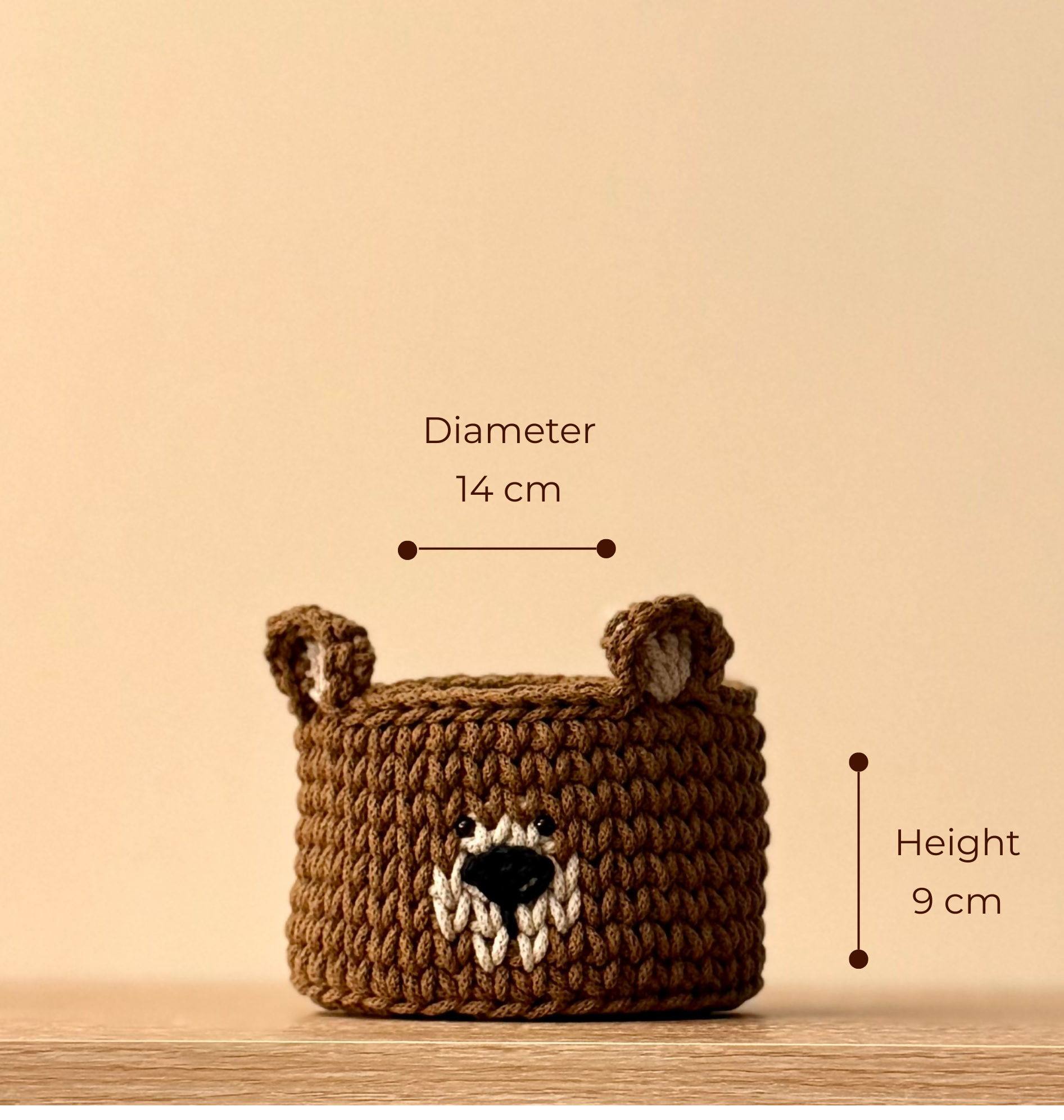 Crochet Bear Basket
