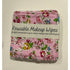 Bright Pink Floral Reusable Makeup Wipes