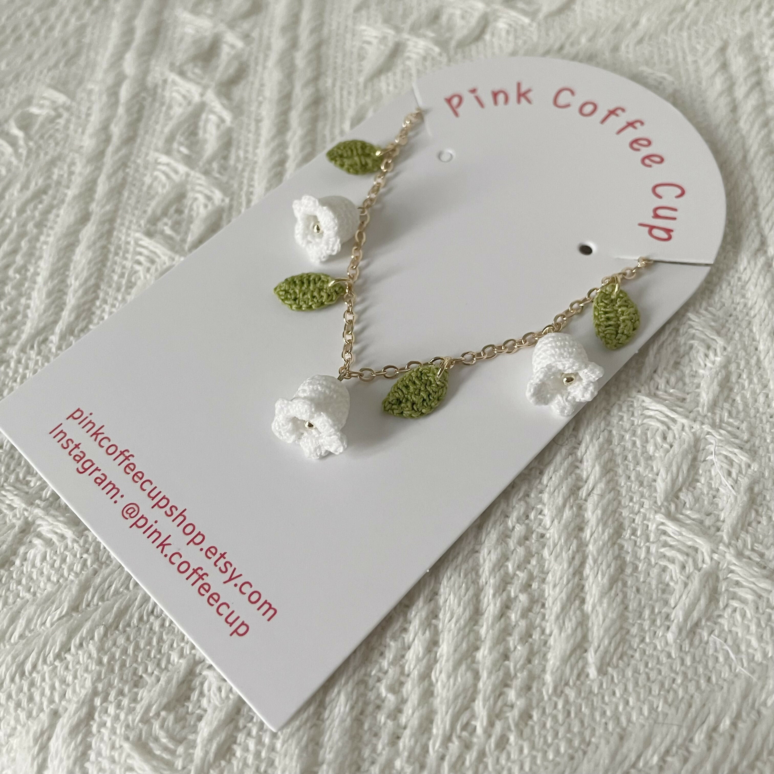Micro Crochet Lily of the Valley Bracelet