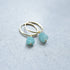 14-Karat Gold Filled & Amazonite Drop Hoop Earrings