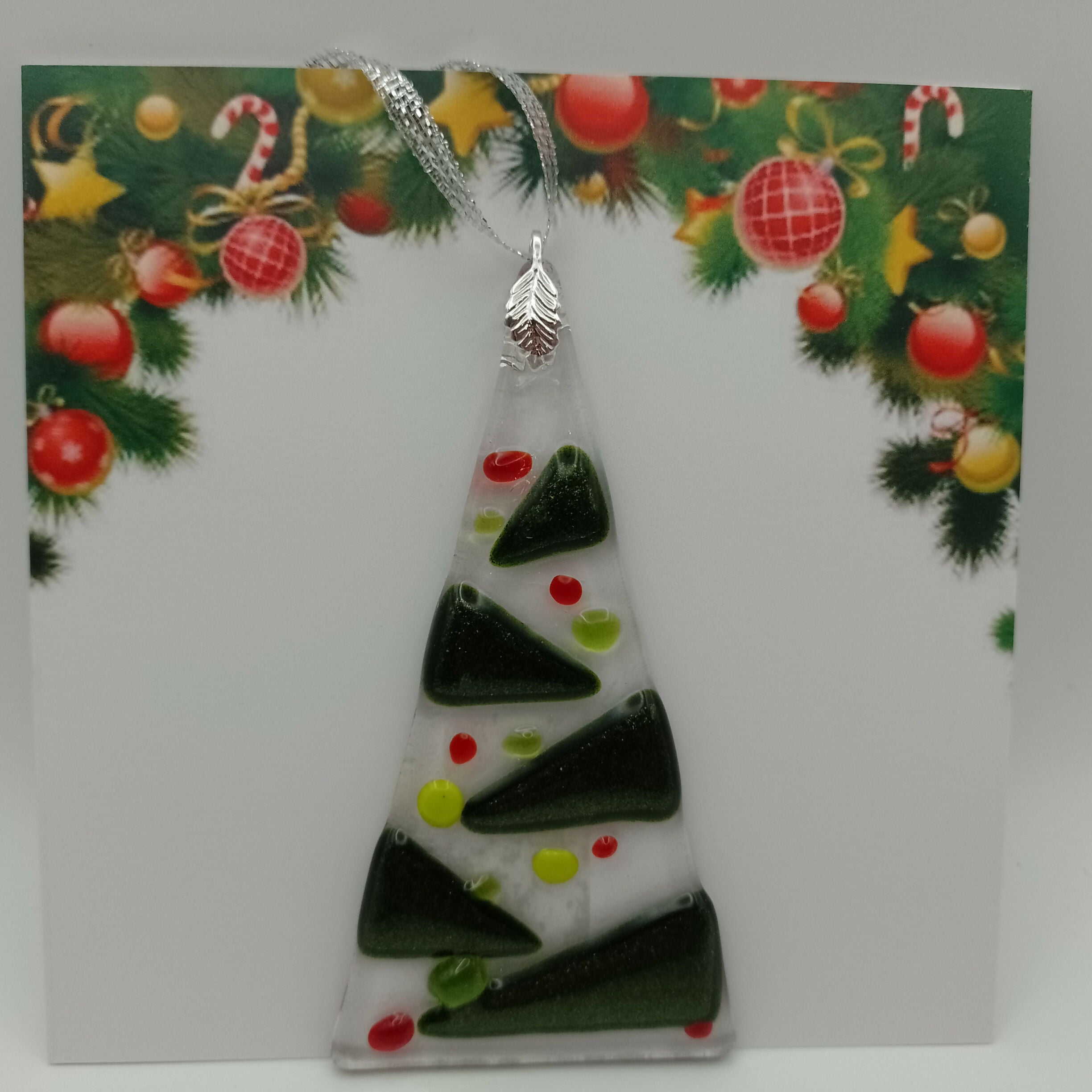 Fused Glass Christmas Card