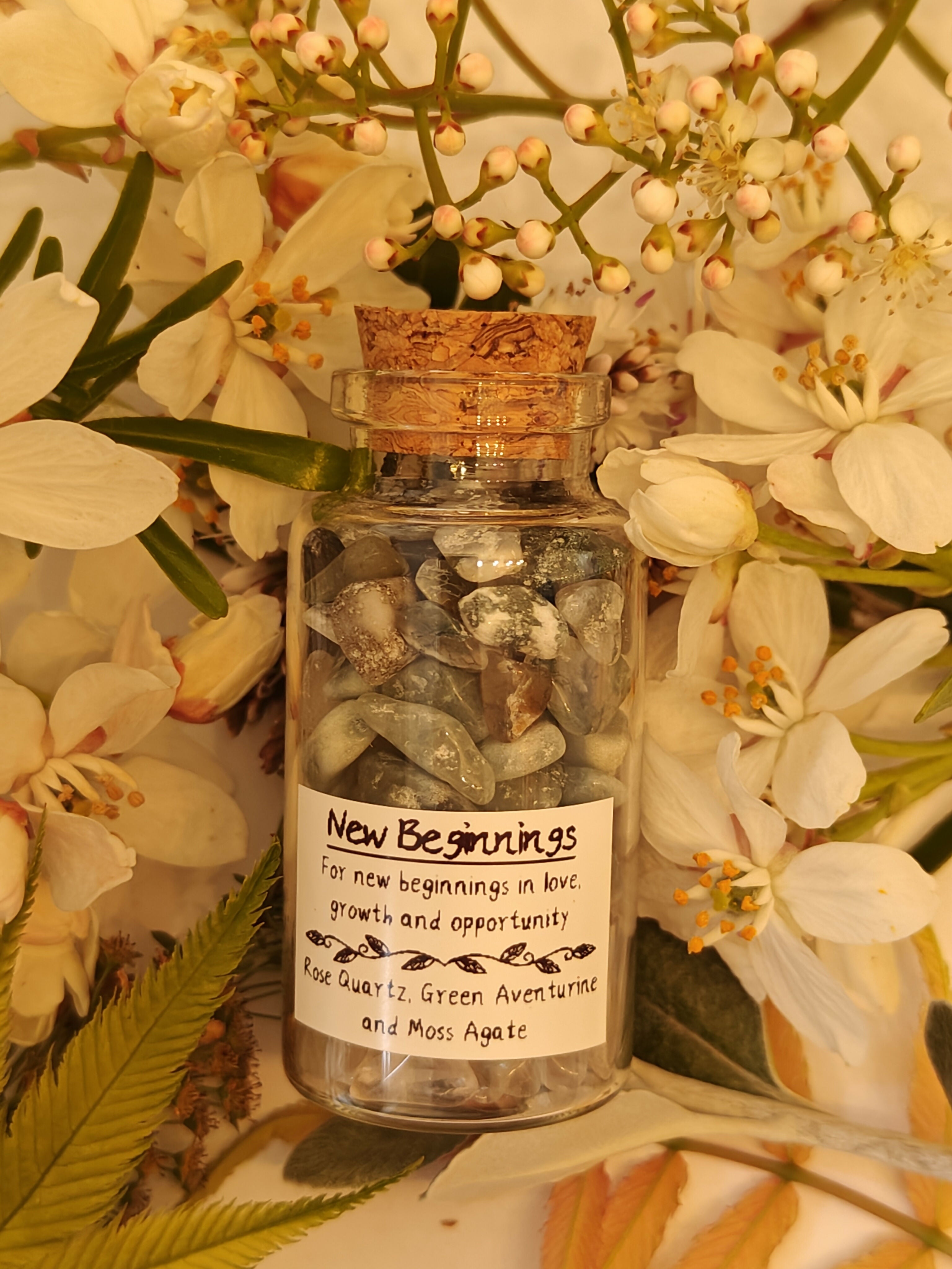 New Beginnings Crystal Intention Jar