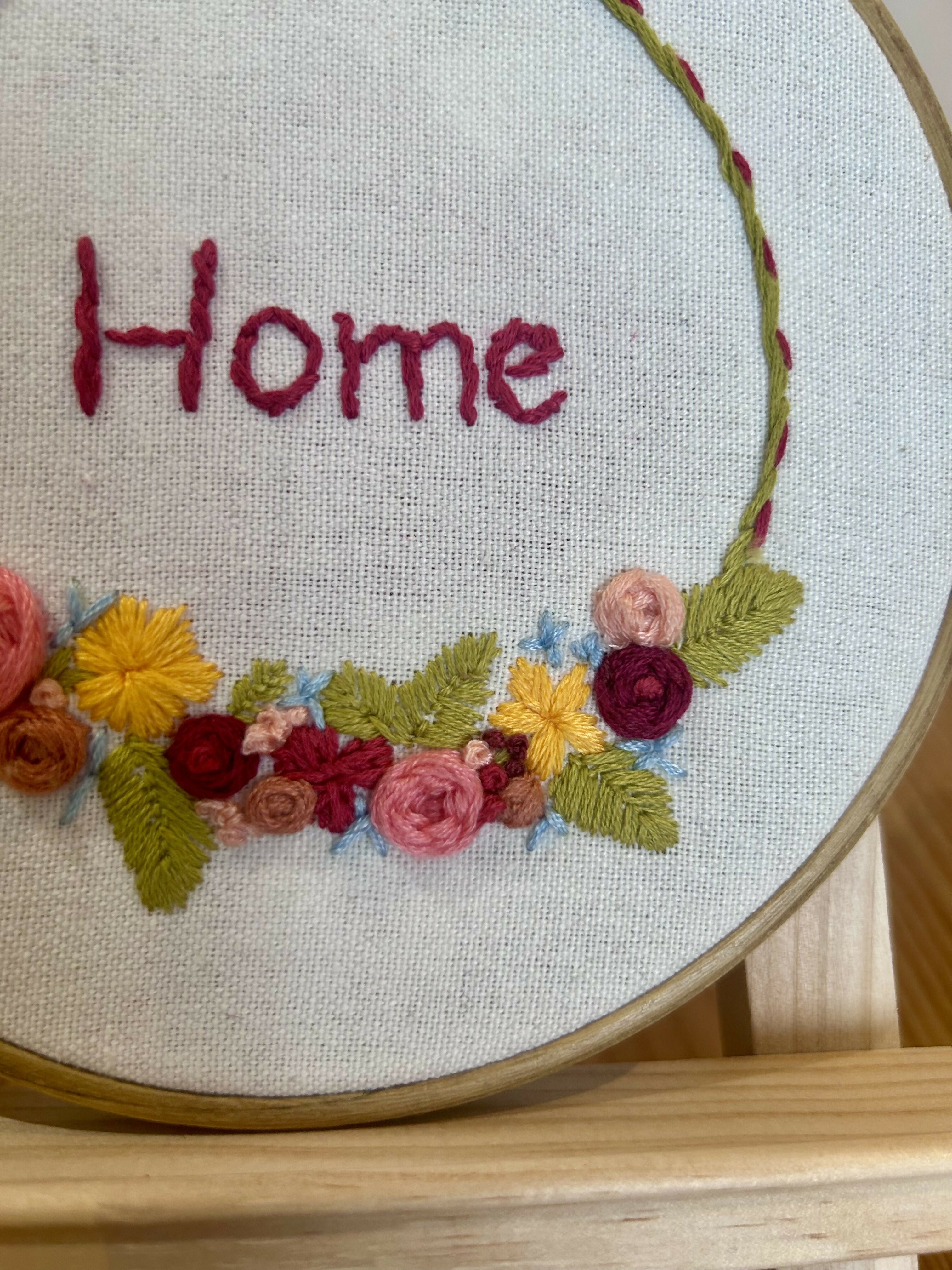 Hand Sewn Embroidery - Home
