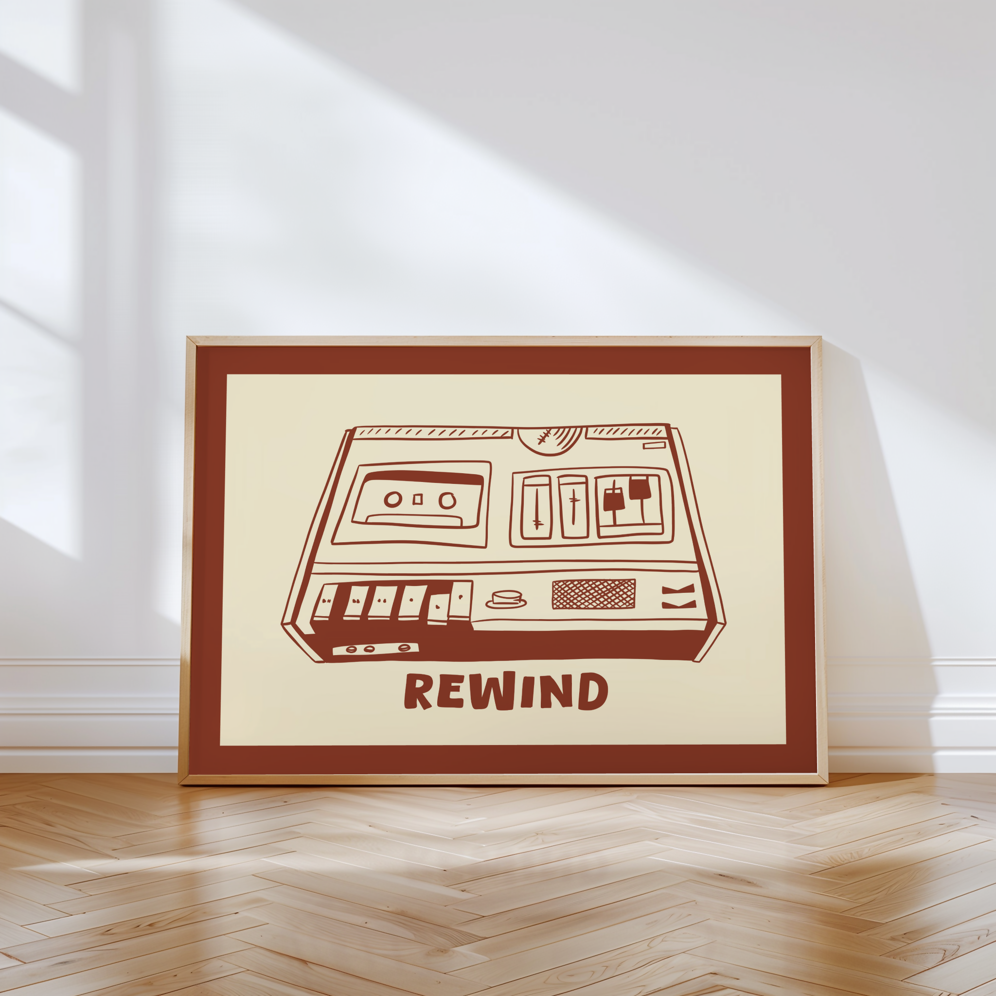 Rewind Tape Player Print