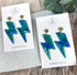Ocean Dream Collection Polymer Clay Earrings Lightening Bolts