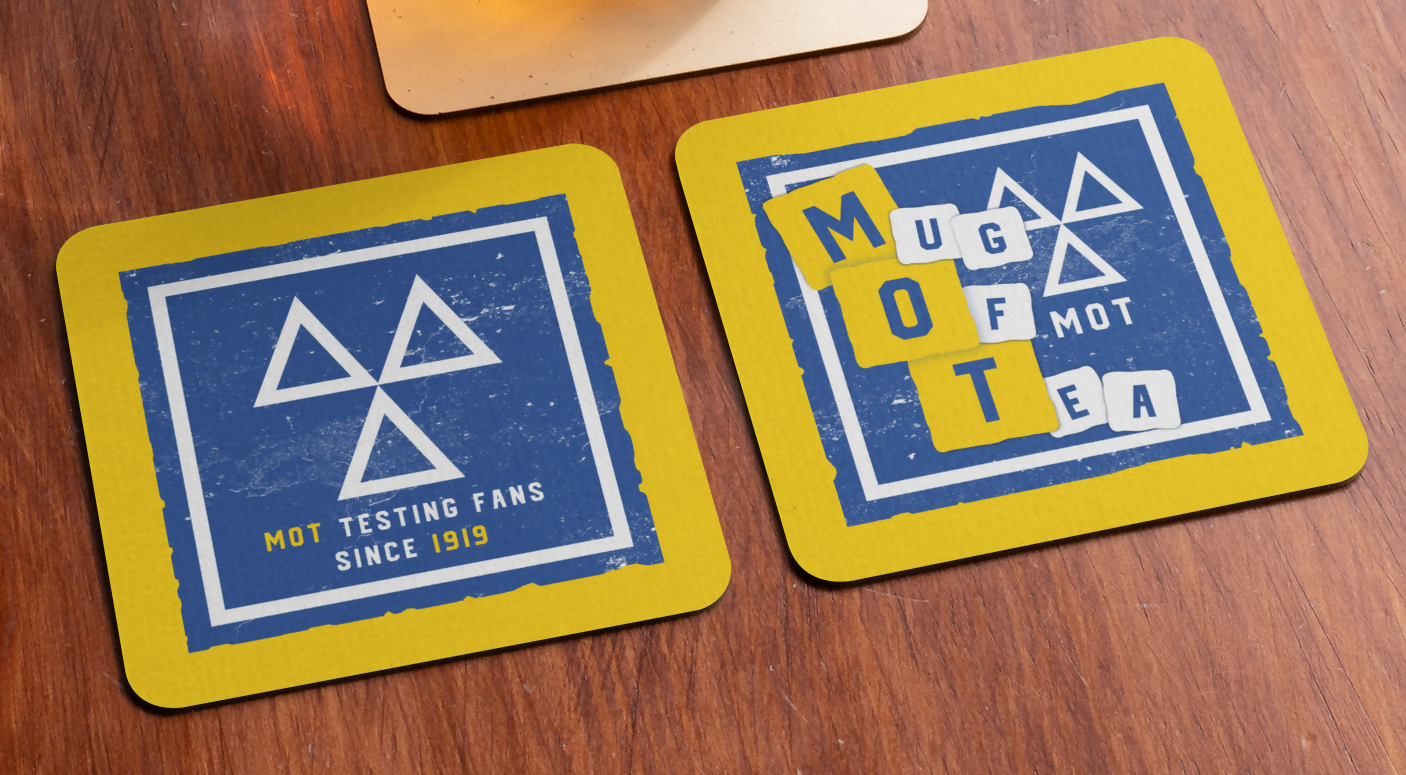 Leeds Utd Coaster MOT Design SET OF 2