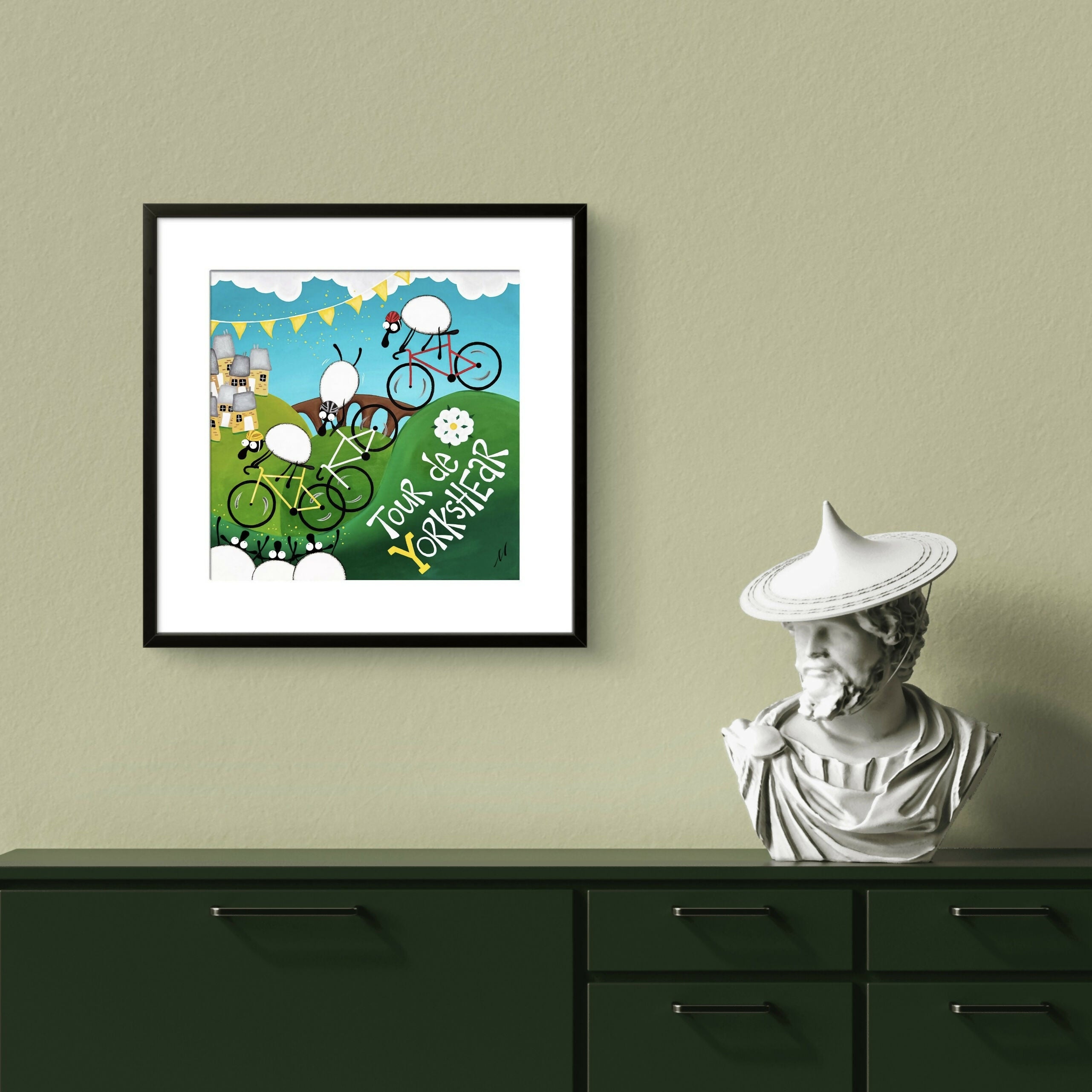 Tour de Yorkshear - 20” Framed Limited Edition Print