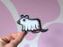 Sparkly Ghost Rat Vinyl Sticker