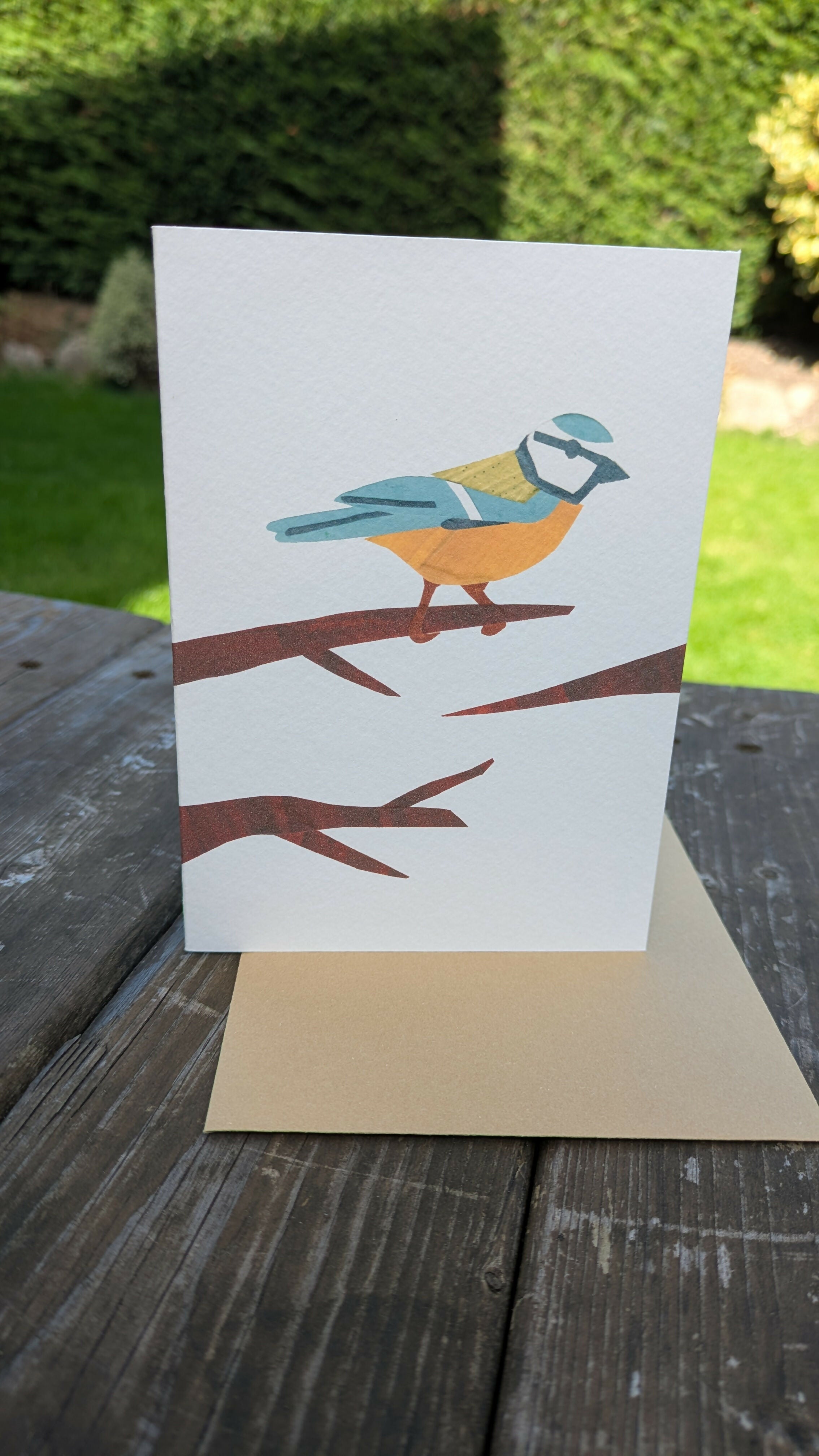 Blue Tit Greetings Card