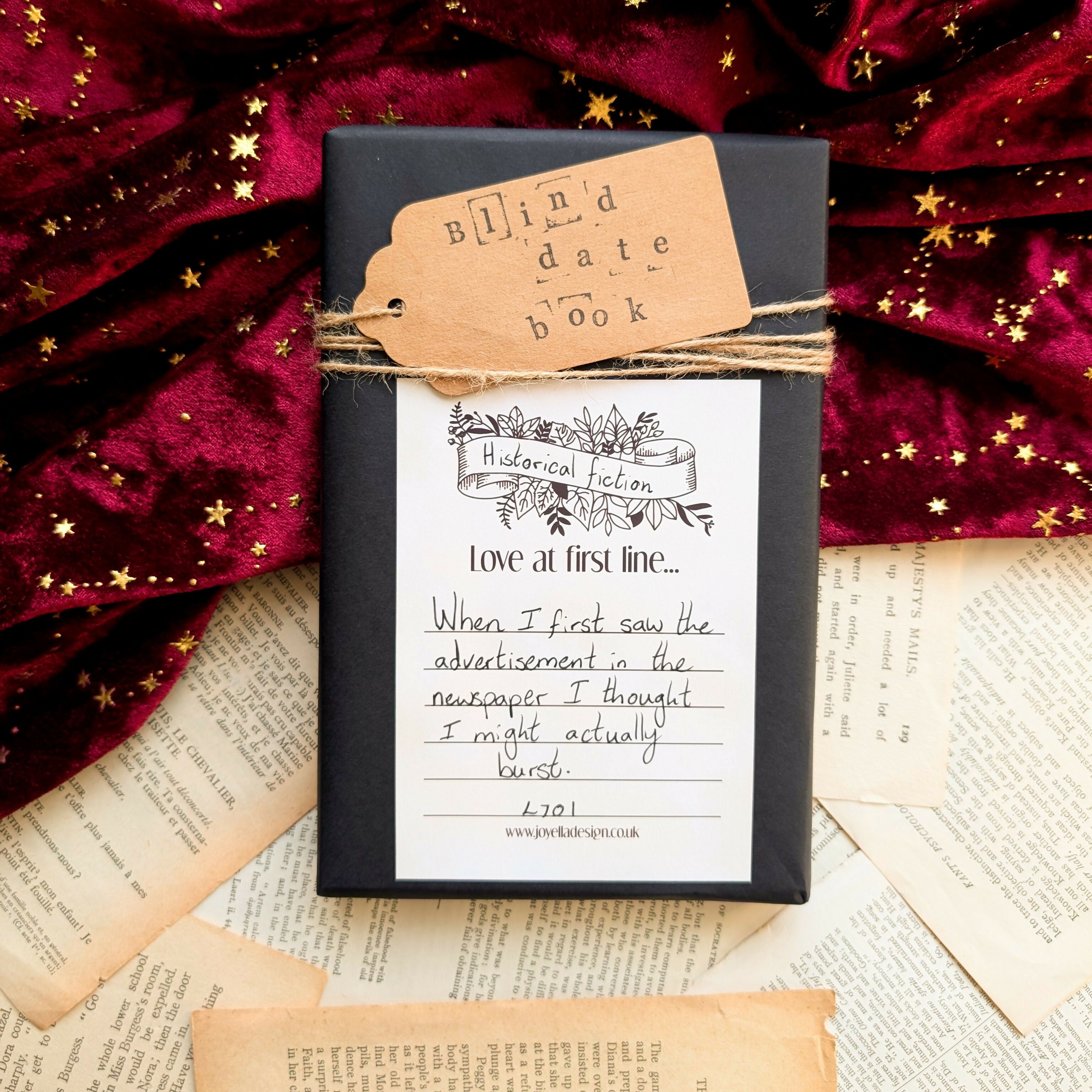 Blind Date with a Book- Love at 1st Line Historical Fiction L701