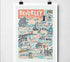 Beverley Landmarks A4 Print - Peach