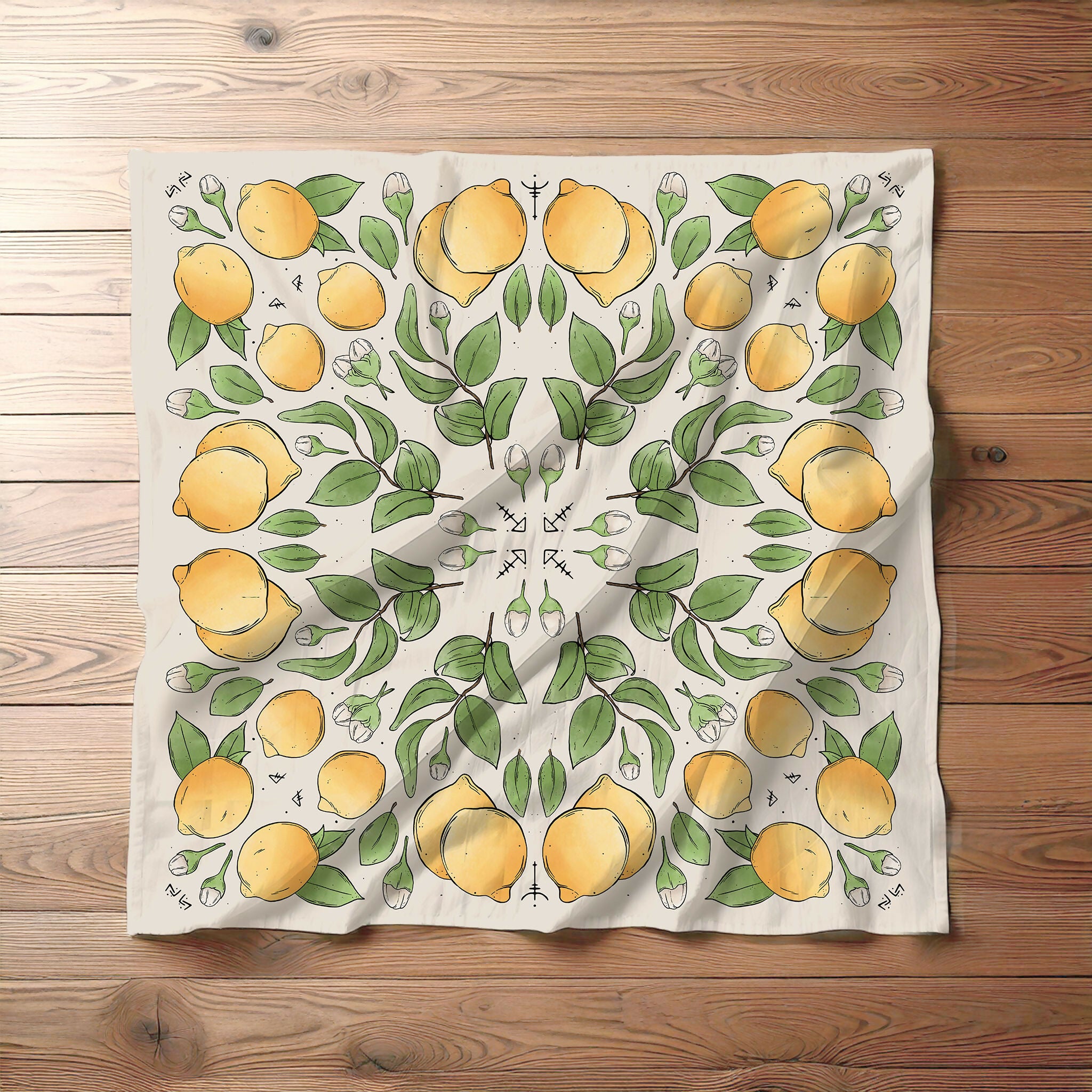 Lemony Tiles Bandana