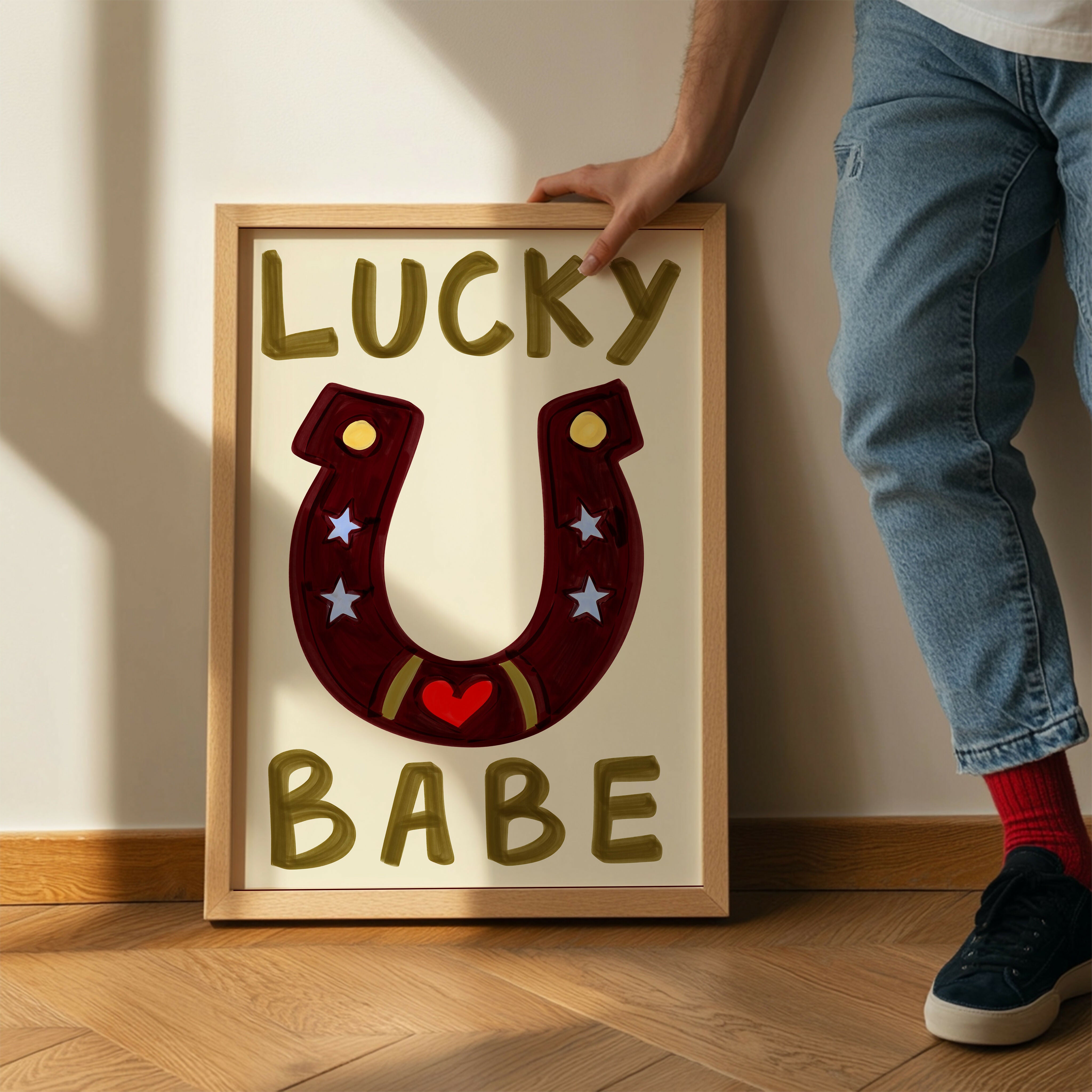 Lucky Babe Nursery Kids Print