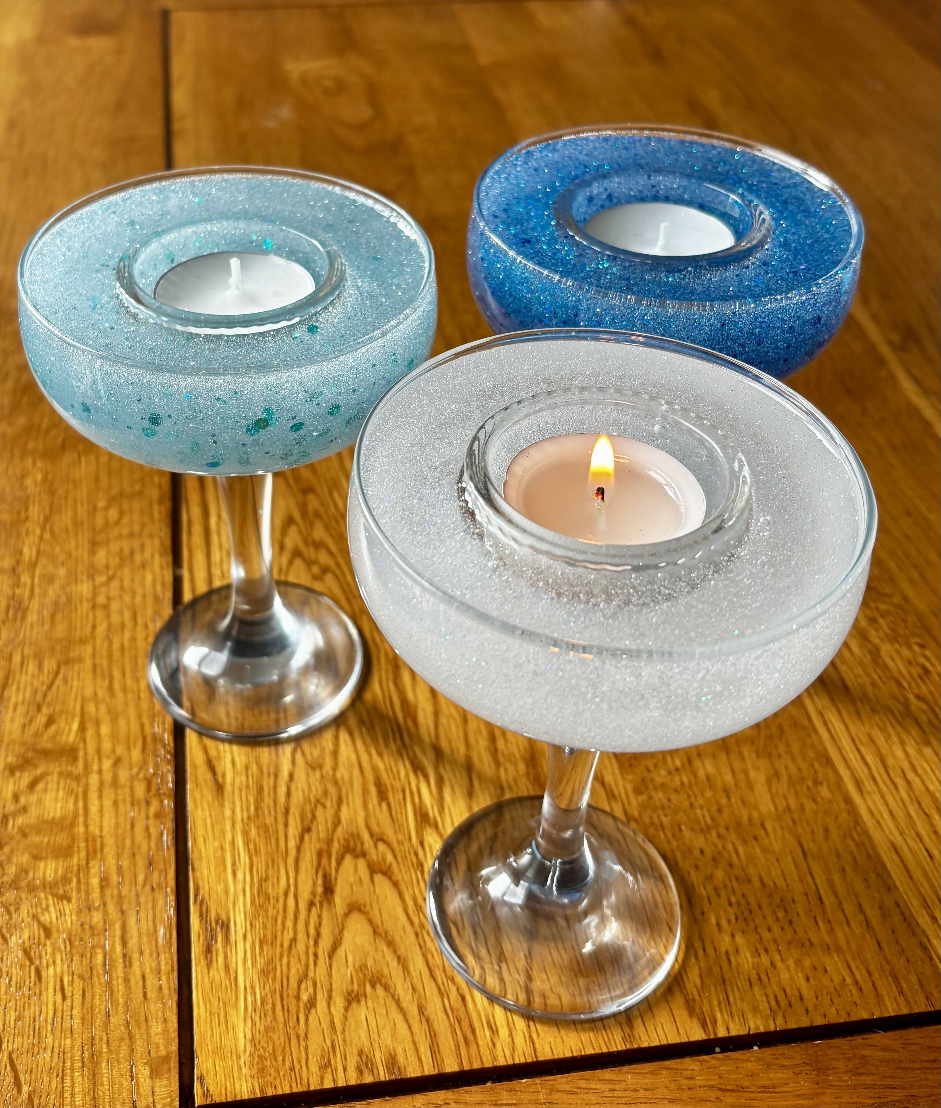 Glitter Martini Tealight holder