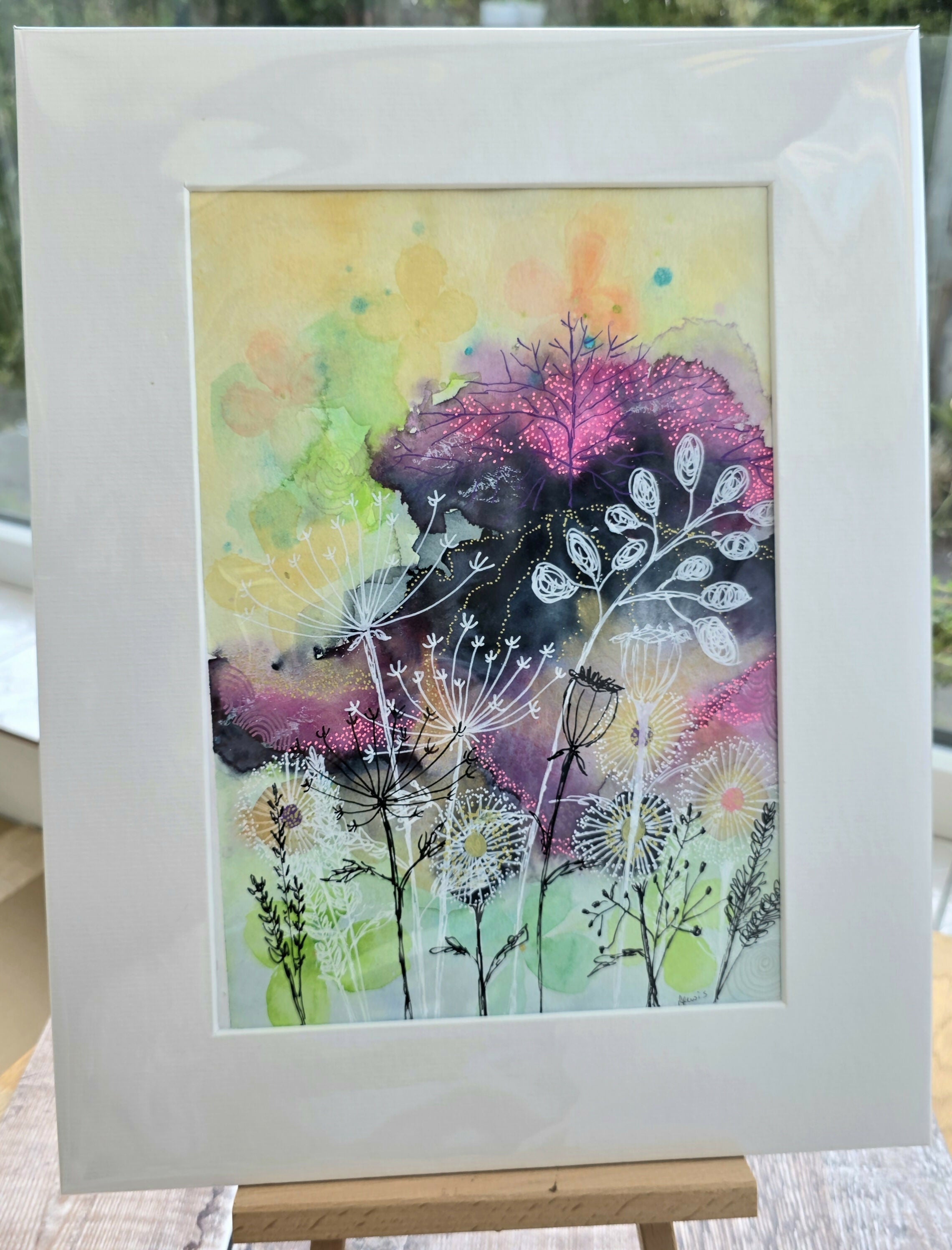 'Hedgerow Series III' Original Mixed Media Painting
