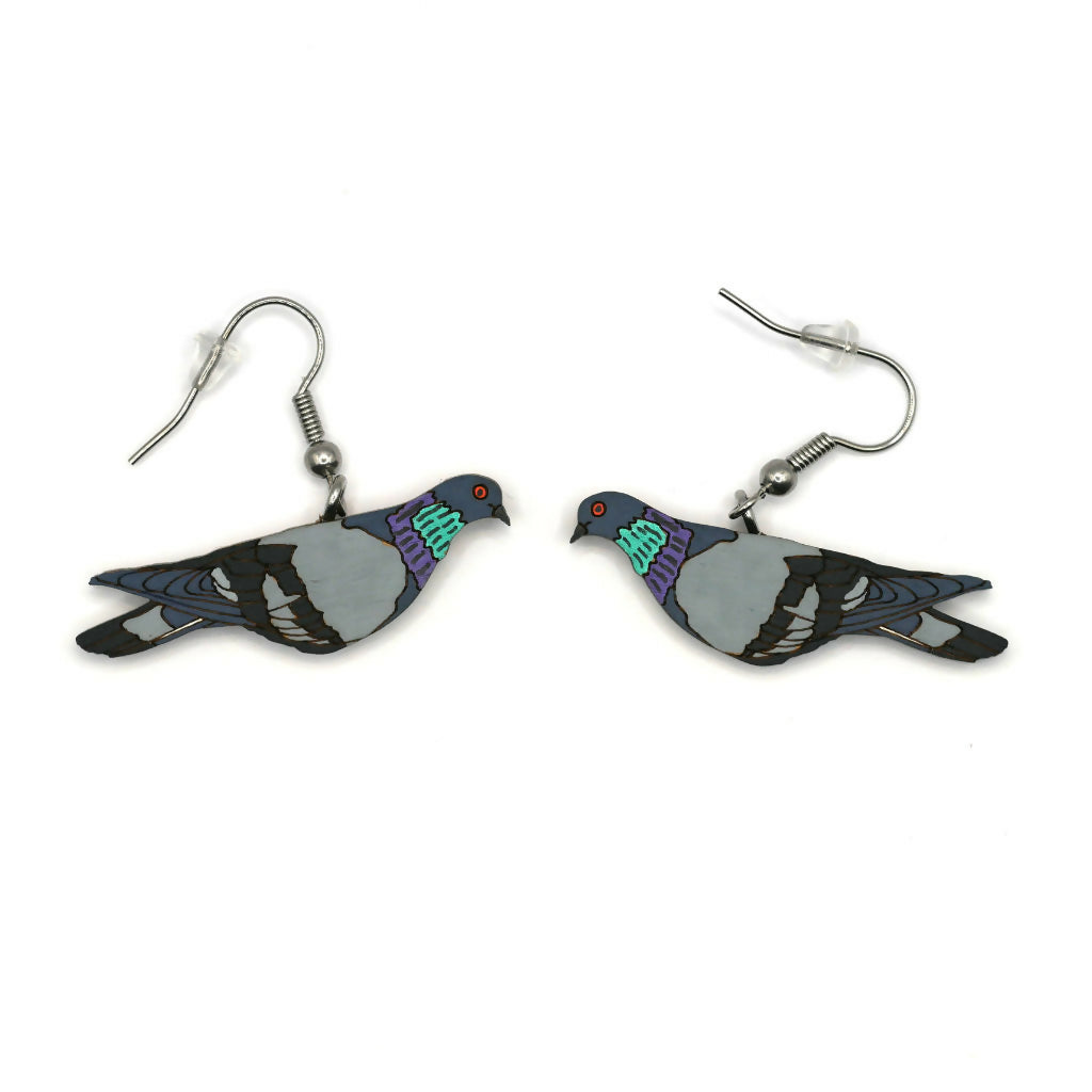 Pigeon Dangle Earrings