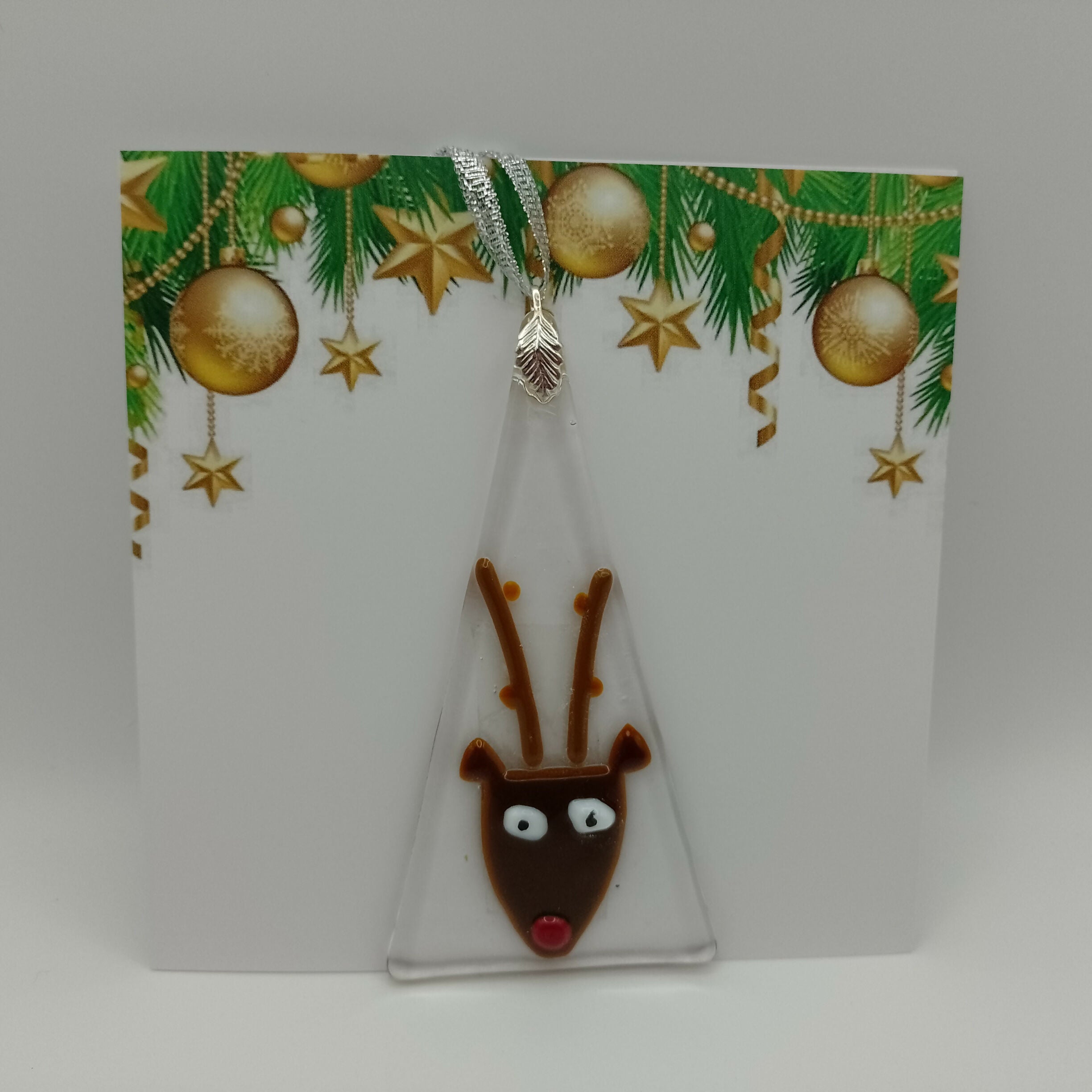 Fused Glass Christmas Card