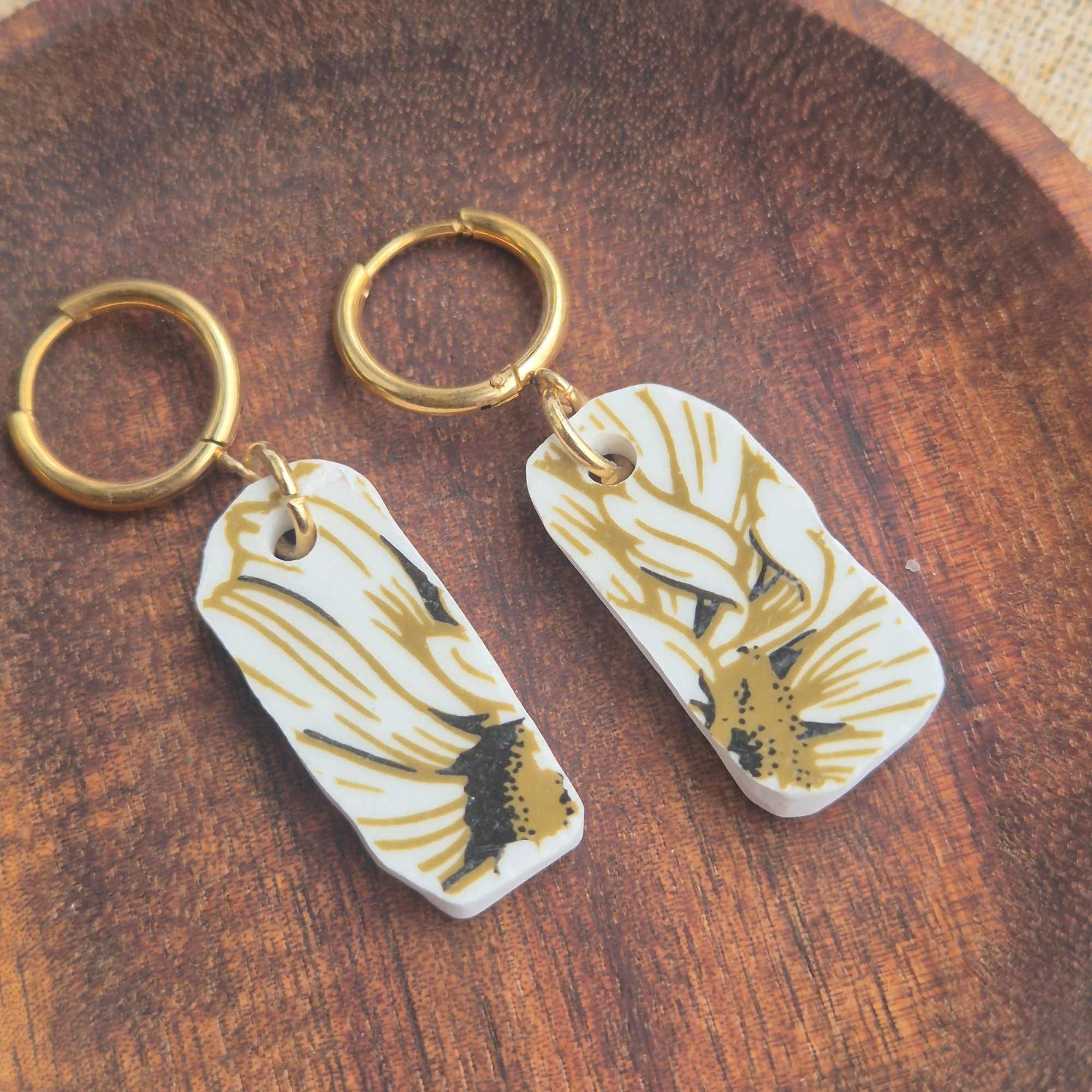 Recycled Ceramic Earring