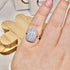 BLUE LACE AGATE RING SIZE L