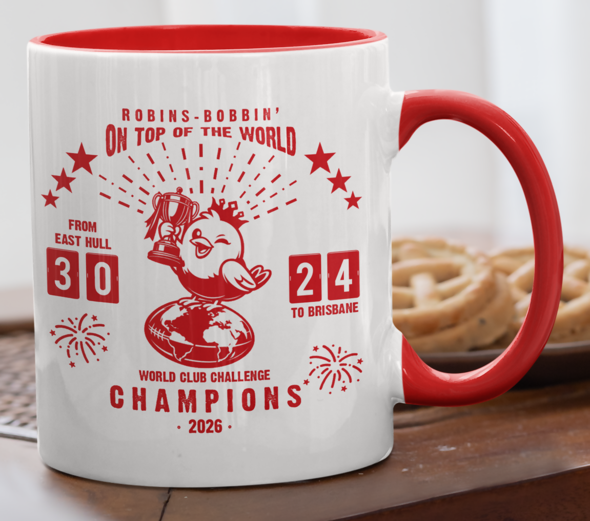 Hull KR Mug WORLD CLUB CHALLENGE CHAMPIONS 2026 Design