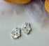 Cute engraved ghost studs