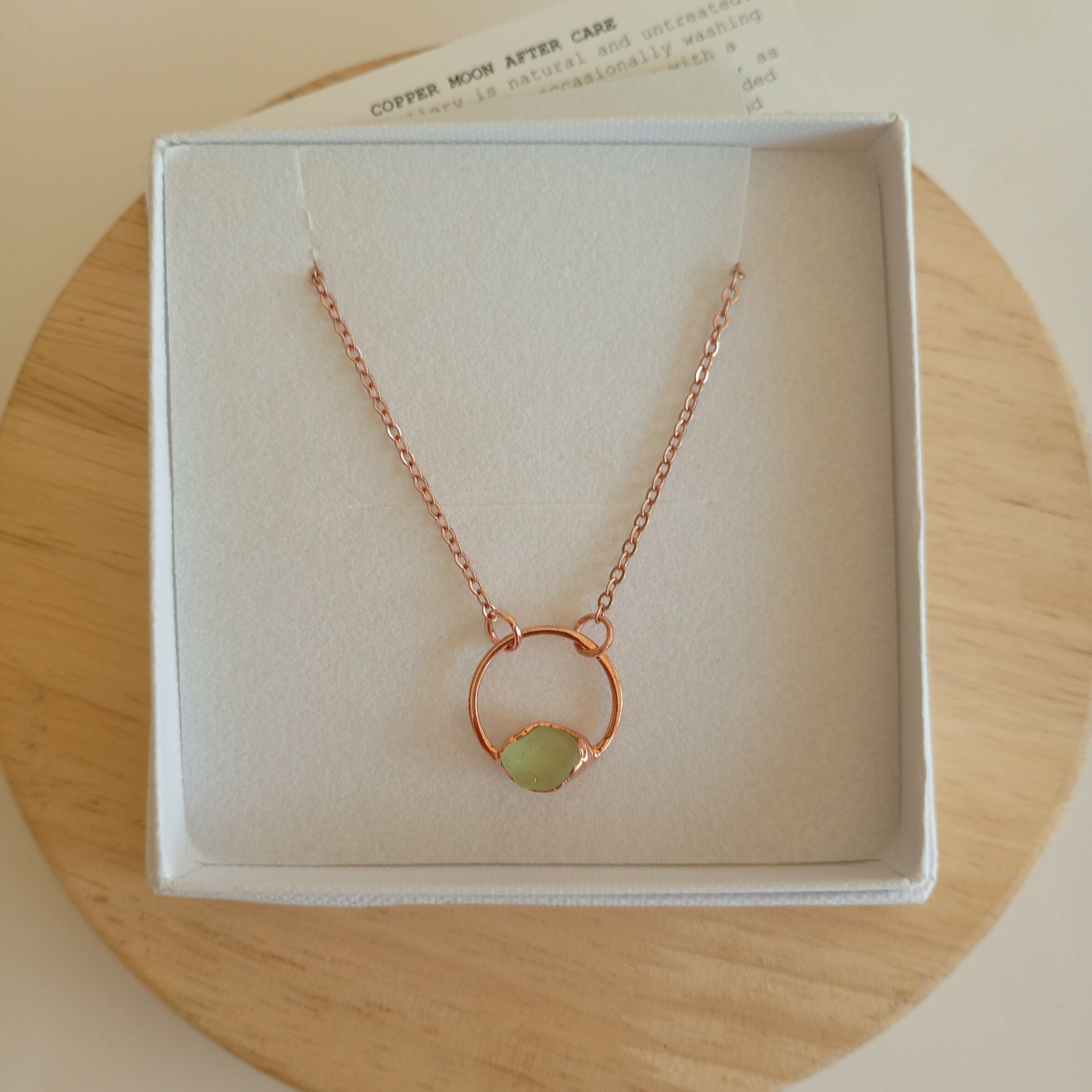 Seaglass Moon Necklace