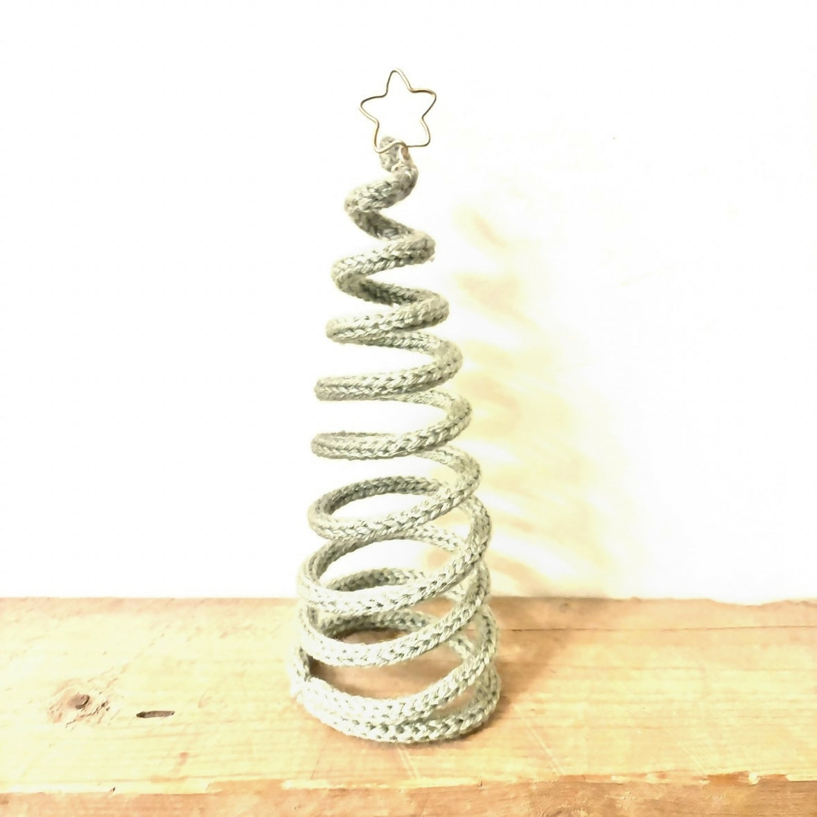 Wooly wire spiral Christmas tree