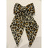 Cheetah Print Hair Bow with Barrette Clip