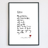 Father Poem Print – A Handwritten Gift for Dad by Catherine Prutton