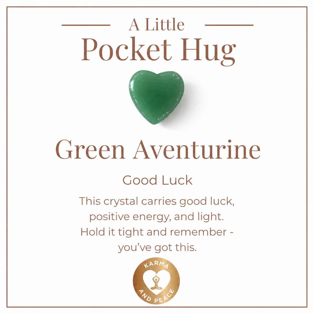 Green Aventurine Pocket Hug