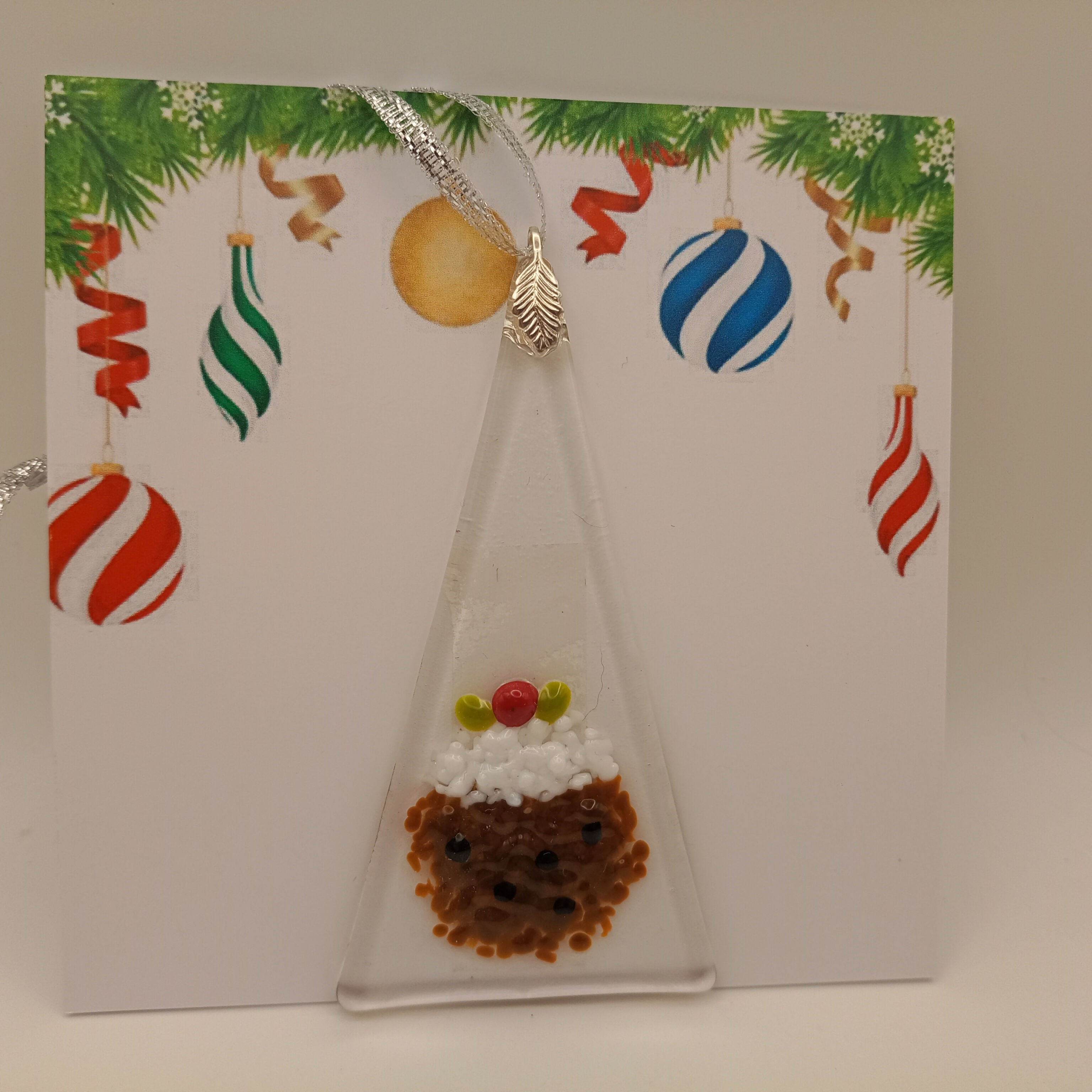 Fused Glass Christmas Card