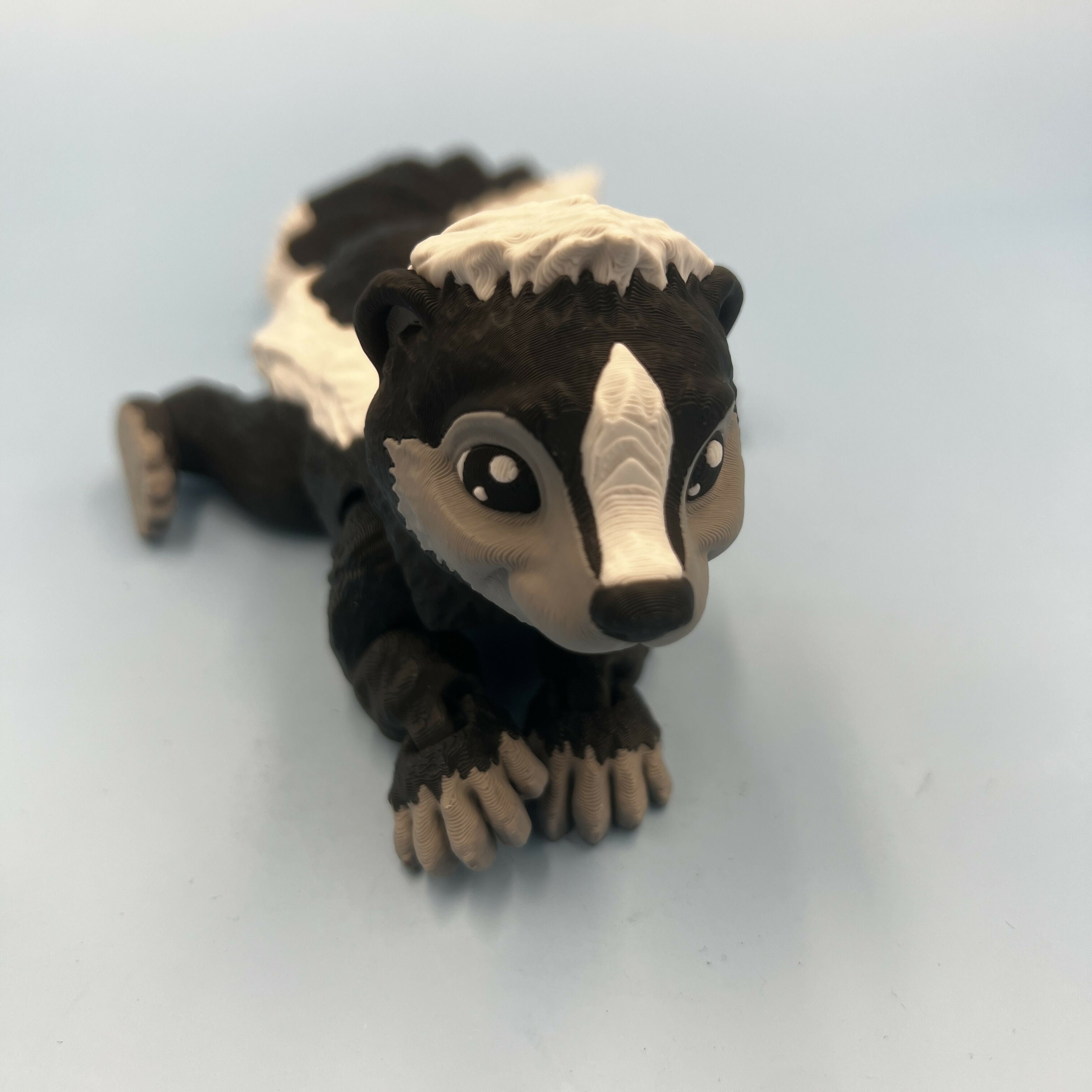 3D Printed LARGE: Articulated Sensory Fidget Animals friends Skunk 26.5cm
