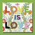 Love Is Love White Floral Greetings Card