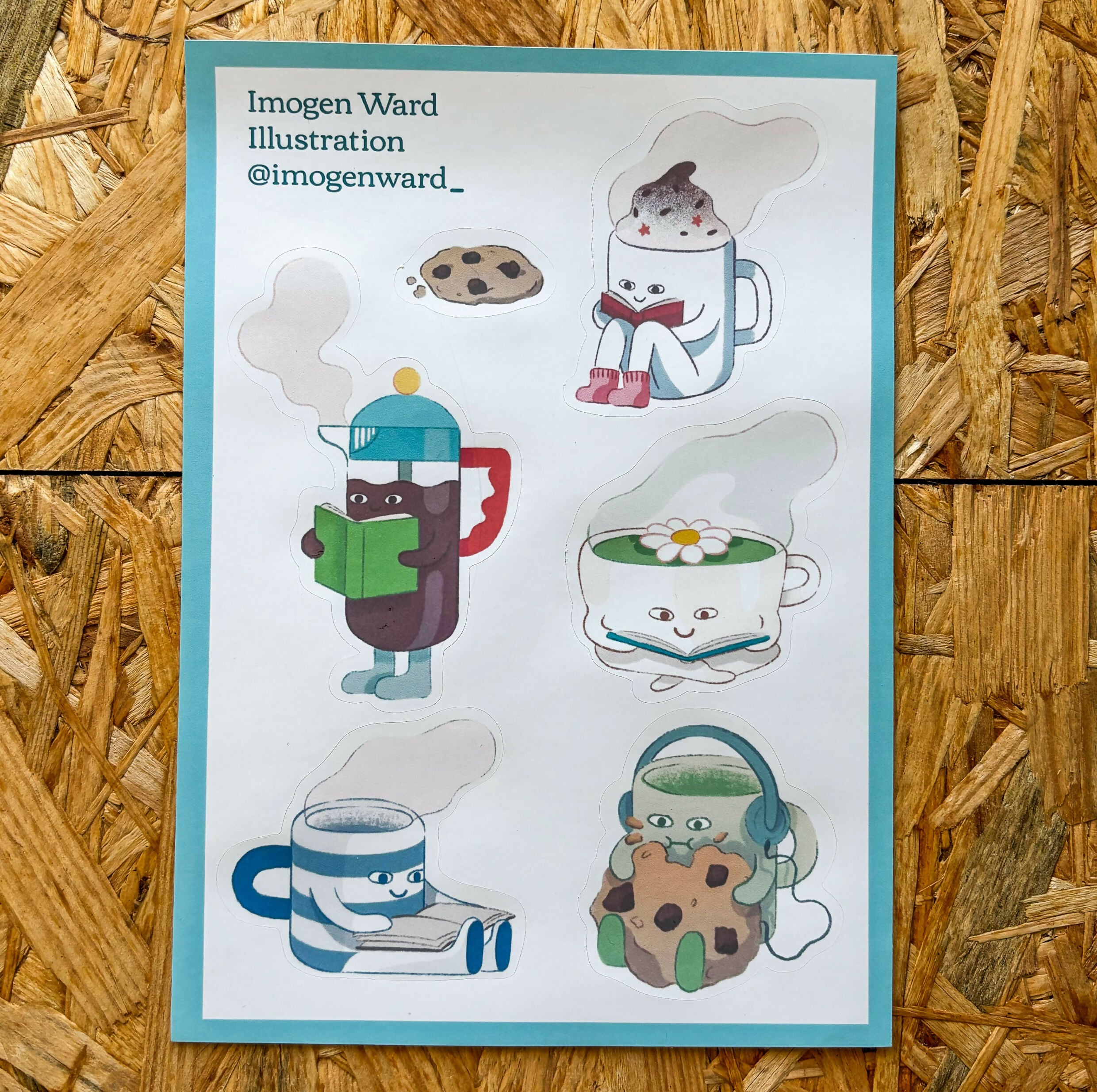 Mugs And Books! Sticker Sheet