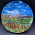 Round Poppies By Stone Walls Original Oil Painting On Canvas
