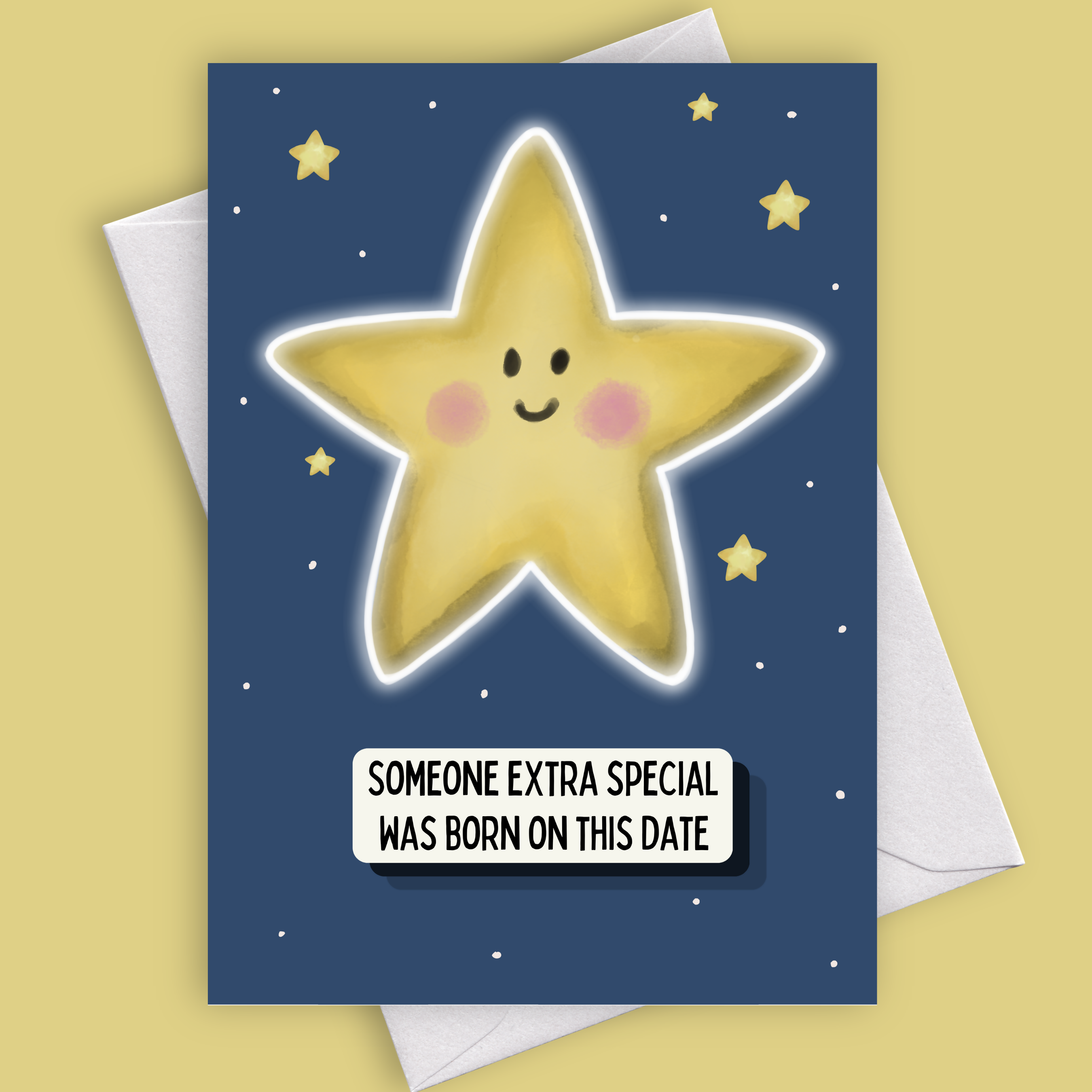 Cute Star Birthday Card – Someone Special Was Born Today A6 Card