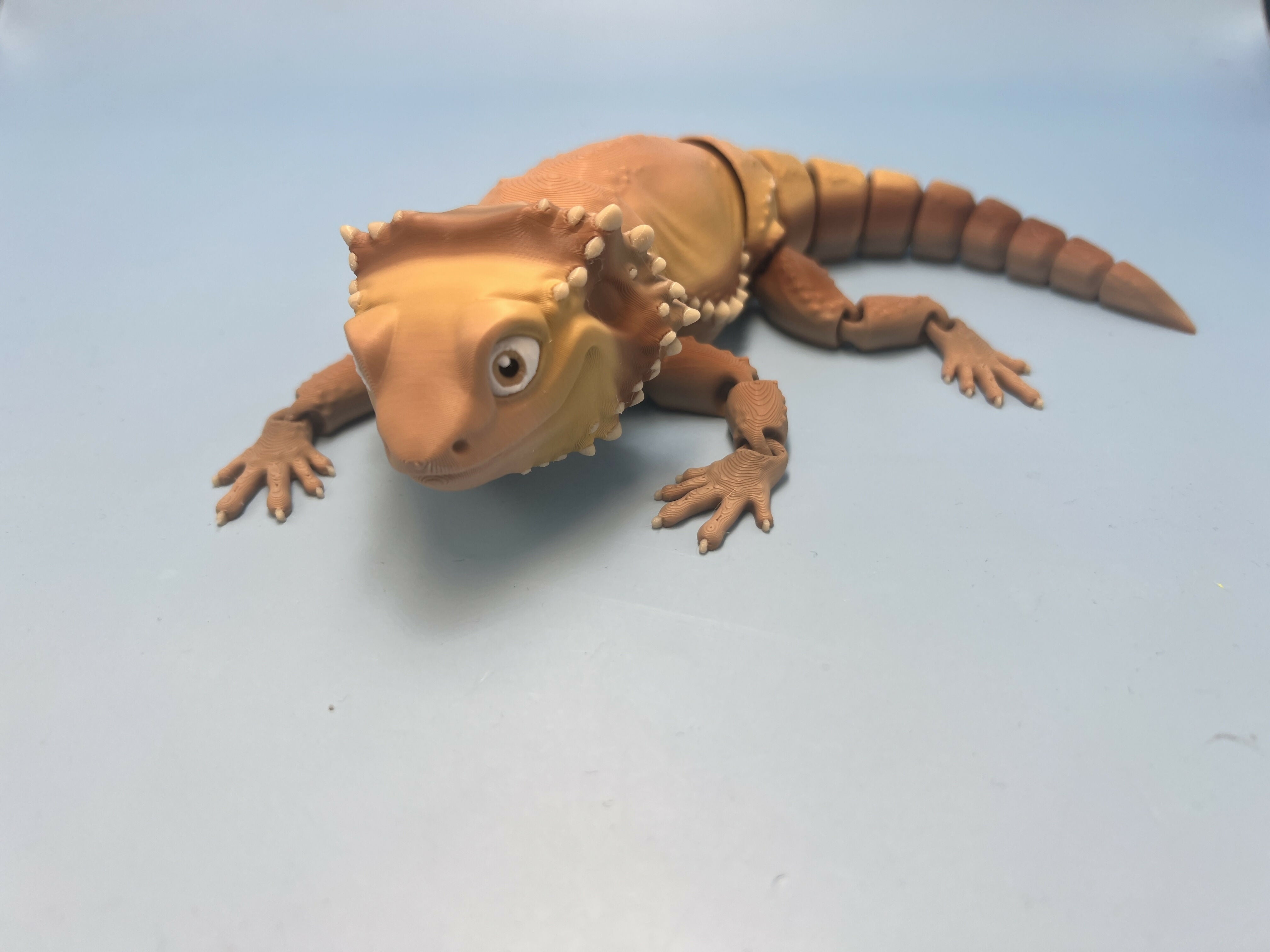 3D Printed LARGE: Articulated Sensory Fidget Animals friends Bearded Dragon 25cm