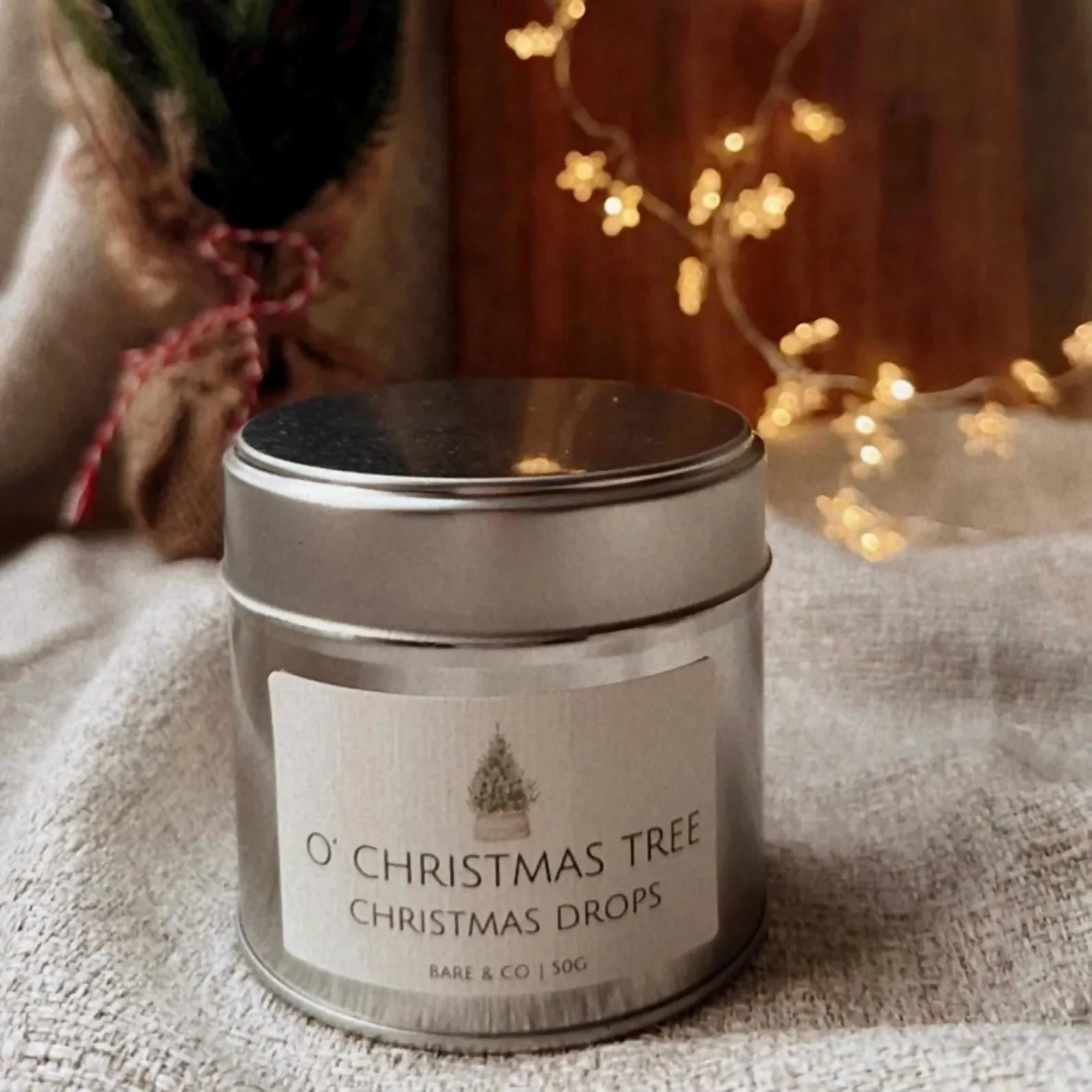 CHRISTMAS DROPS TIN FESTIVE WAX MELTS