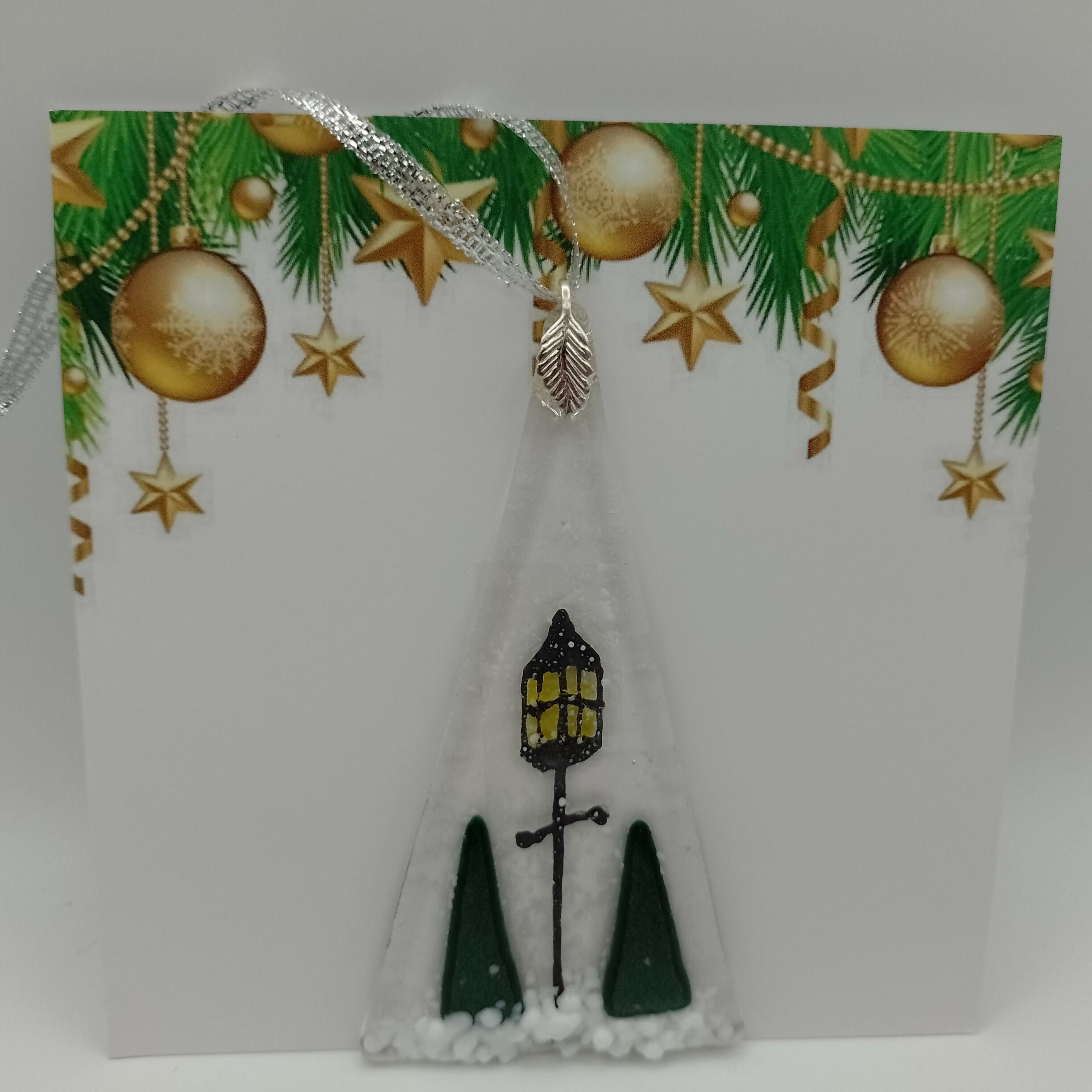 Fused Glass Christmas Card