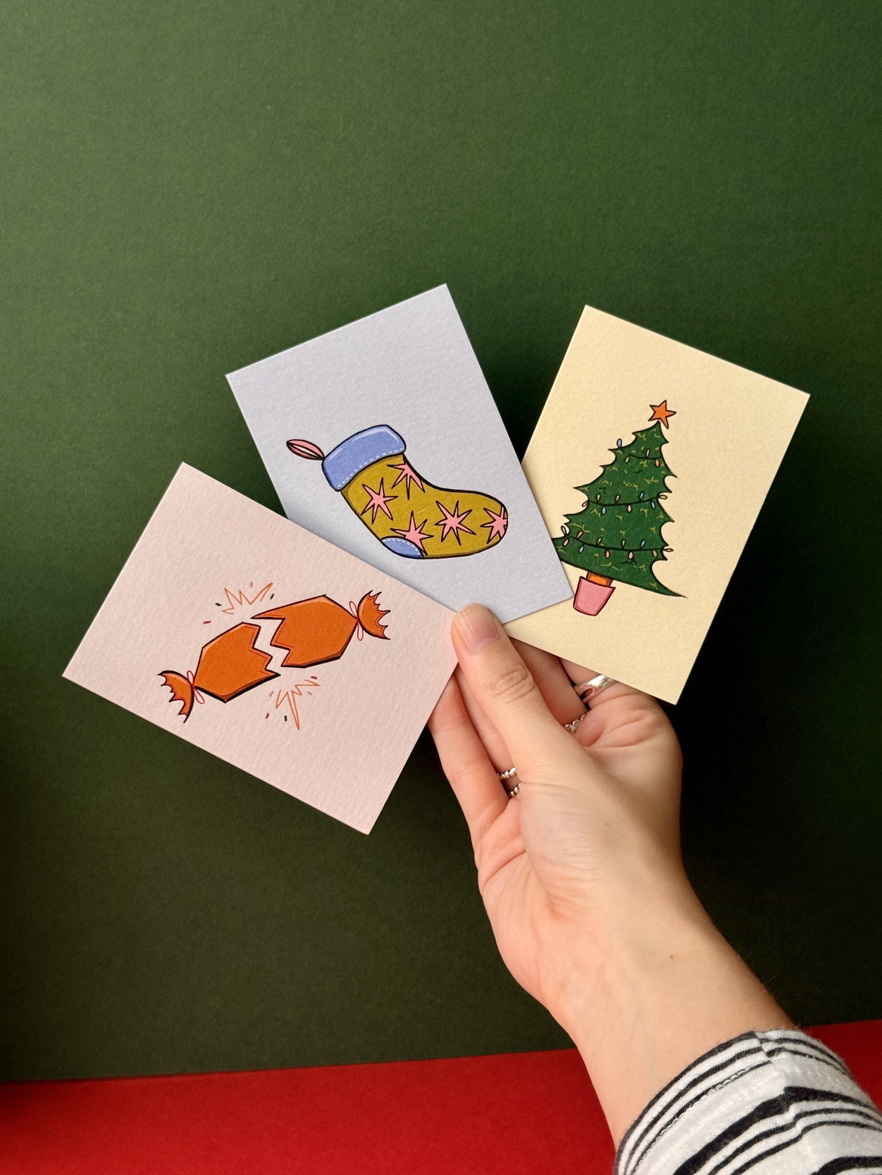 Pack of 3 A6 Christmas Cards