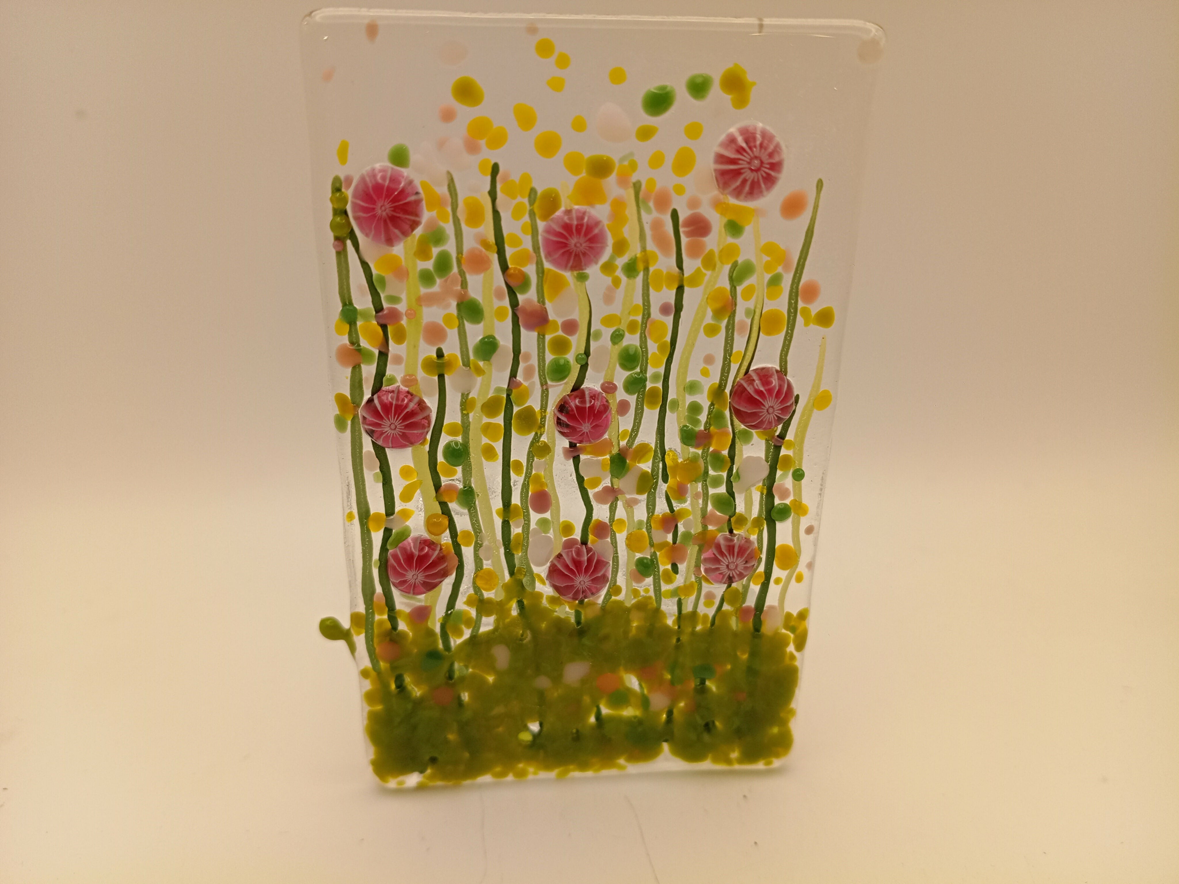 Fused Glass Flower Tealight