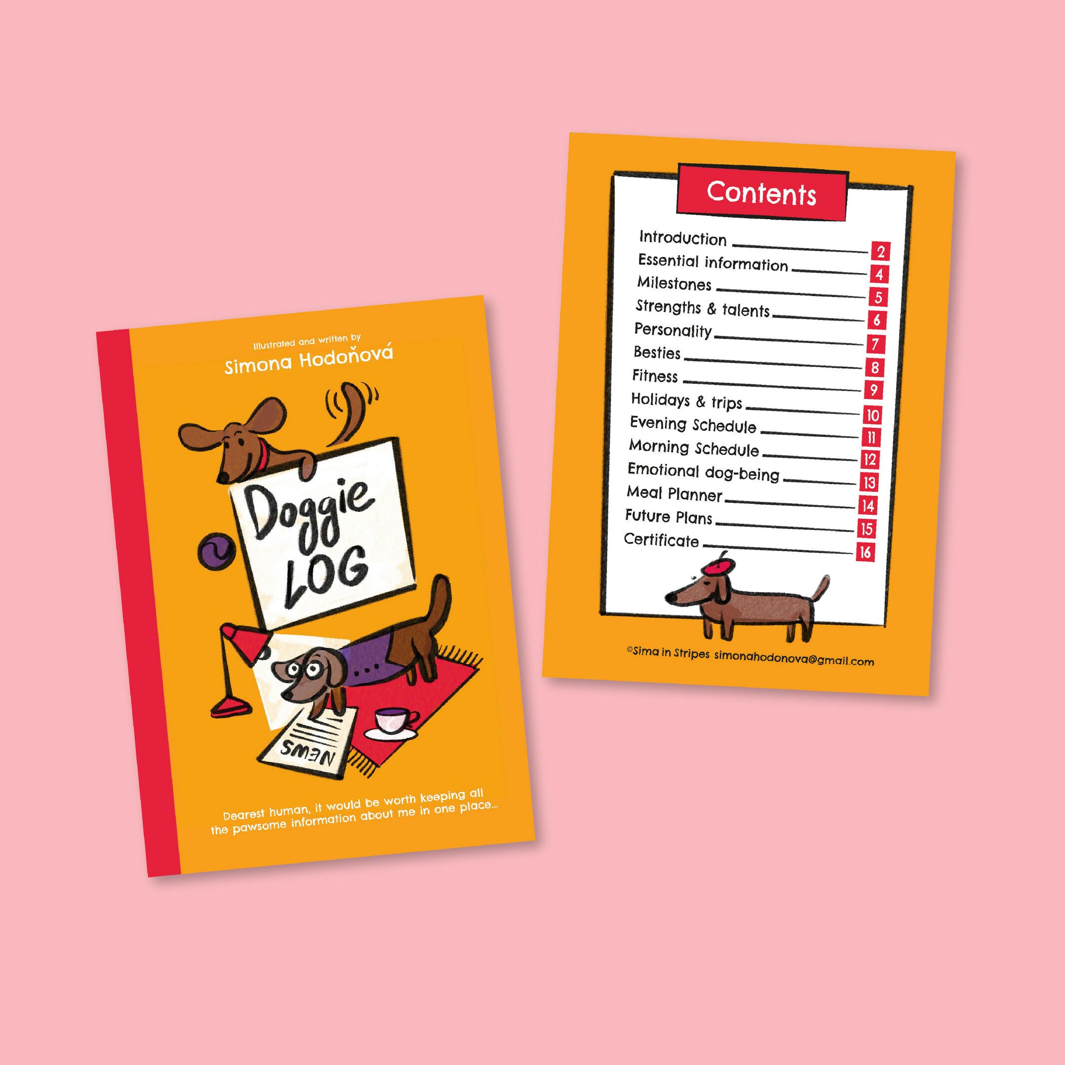 Funny Dog Log Journal for Pet Lovers, Owners and Dog Sitters