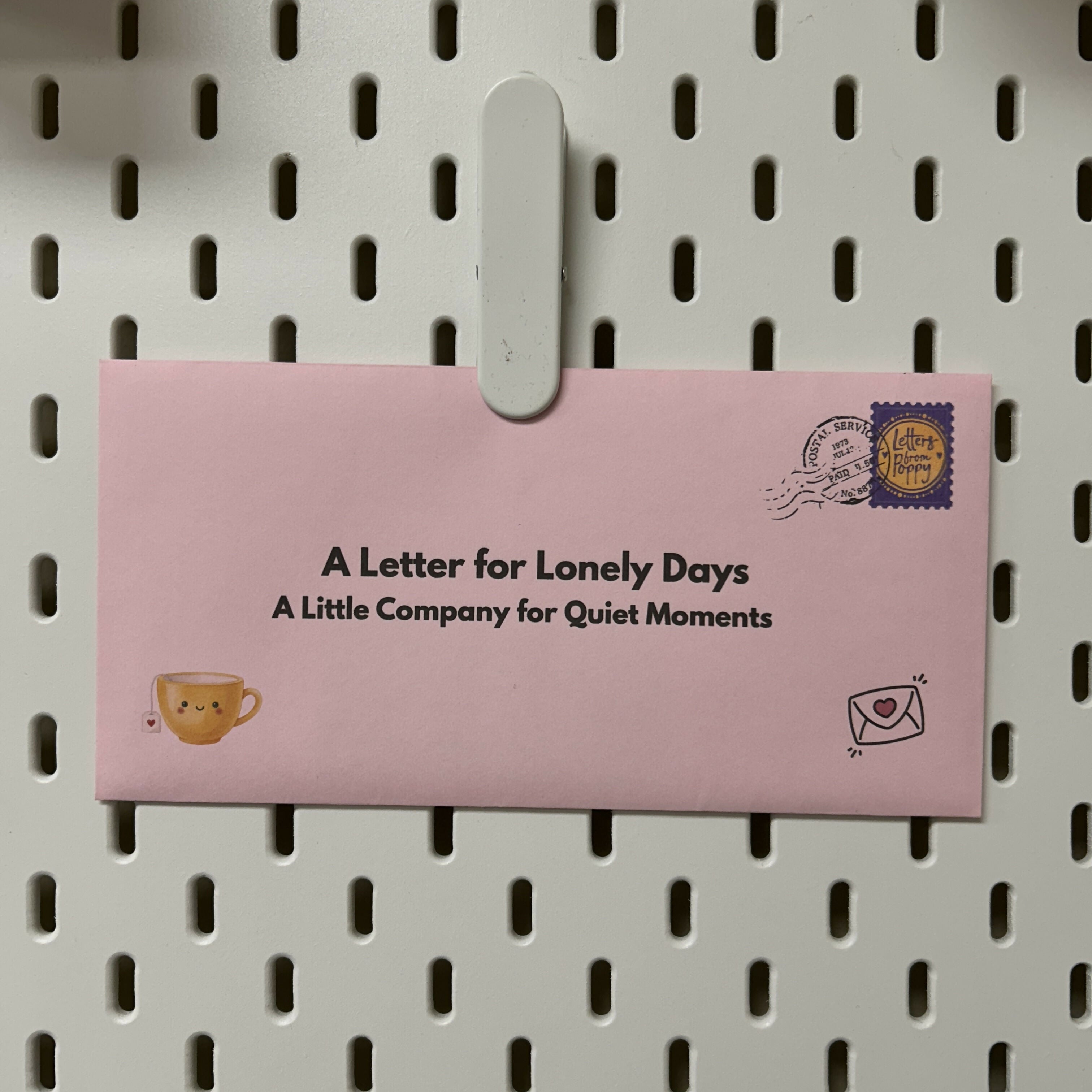 Lonely Days Letter for a Little Company for Quiet Moments