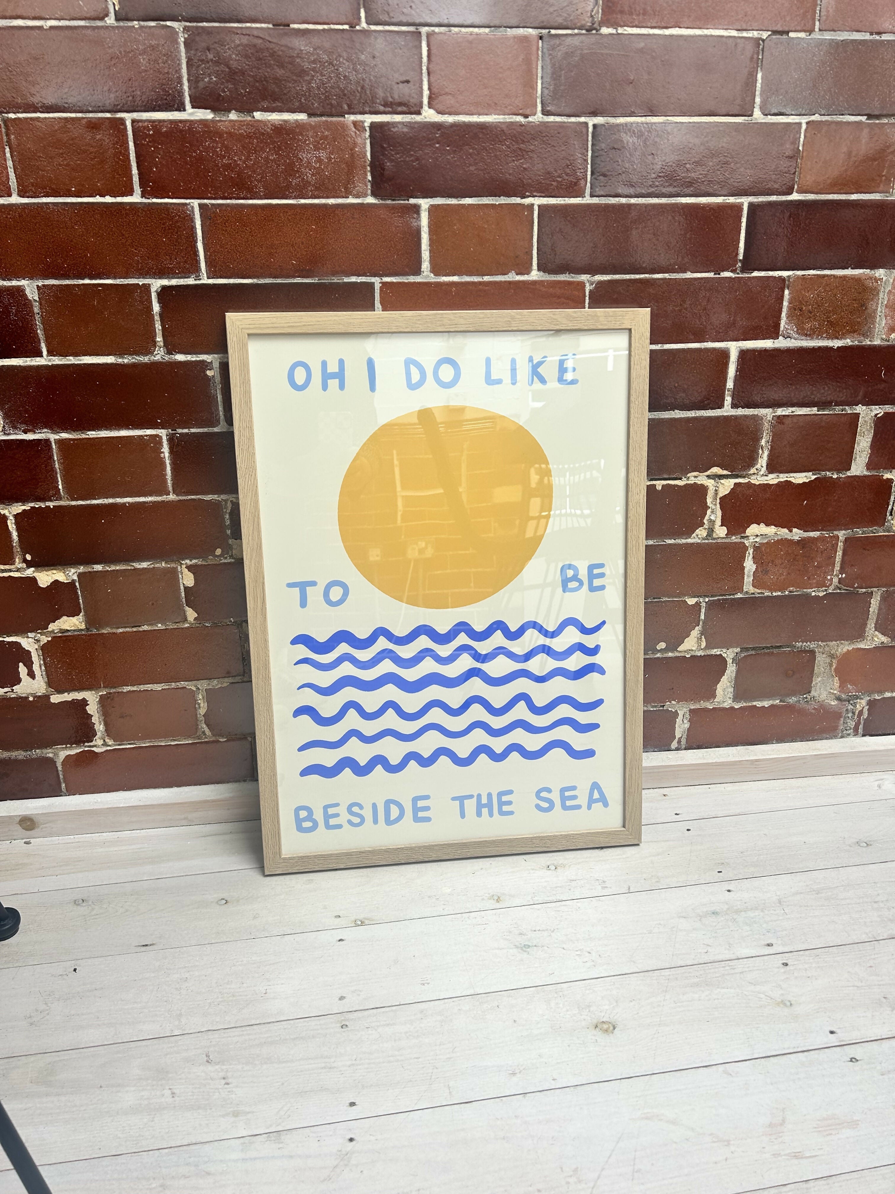 FRAMED Besides The Sea A2 Print