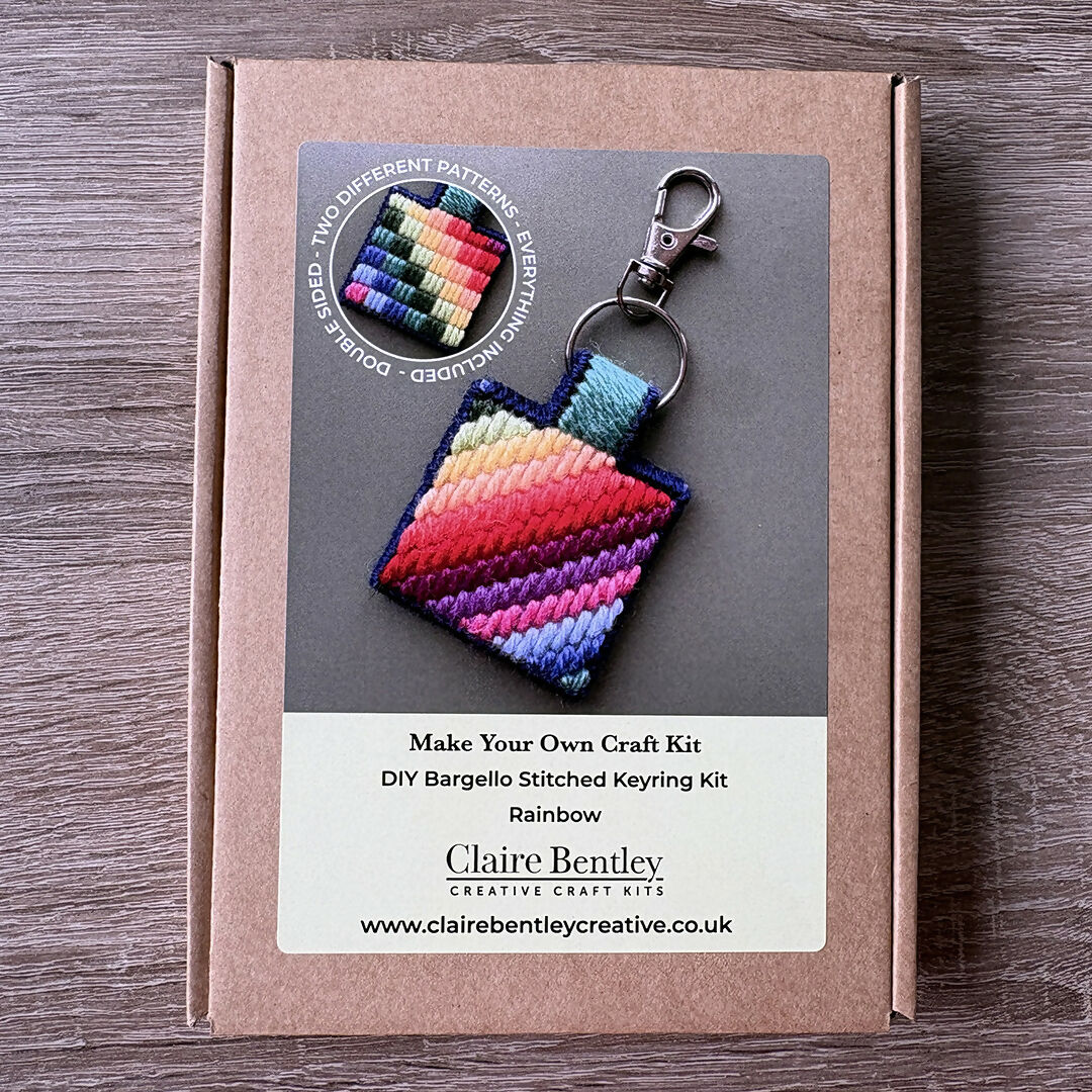 DIY Bargello Stitched Keyring Kit
