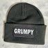 Grumpy Cuffed Rectangular Patch Beanie Hat