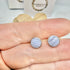 BLUE LACE AGATE STUD EARRINGS