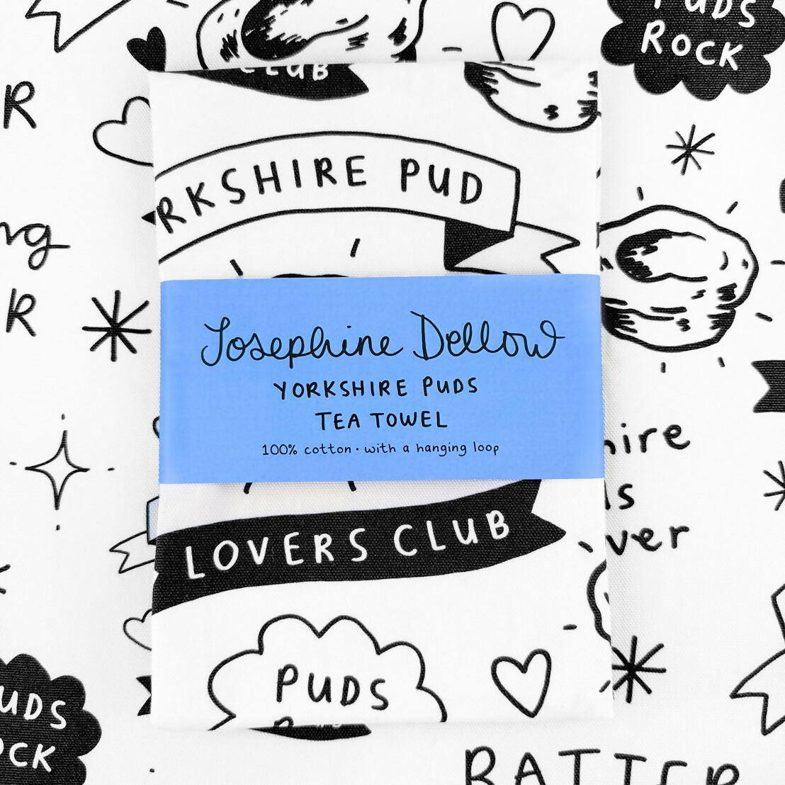 Yorkshire Pud Lovers Club Tea Towel - Illustrated Home Gift