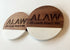 Leeds Football Fan Gift Inspired Engraved Marble and Acacia Wood Coaster